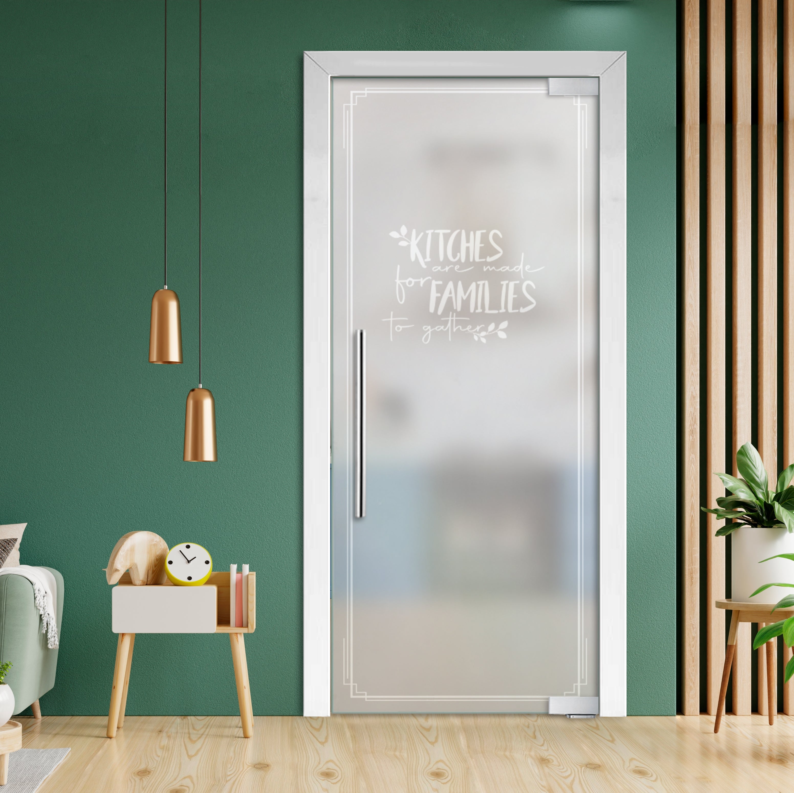 Puerta De Vidrio Pivotante Con Bisagras De Cierre Automático  PCP1-2004