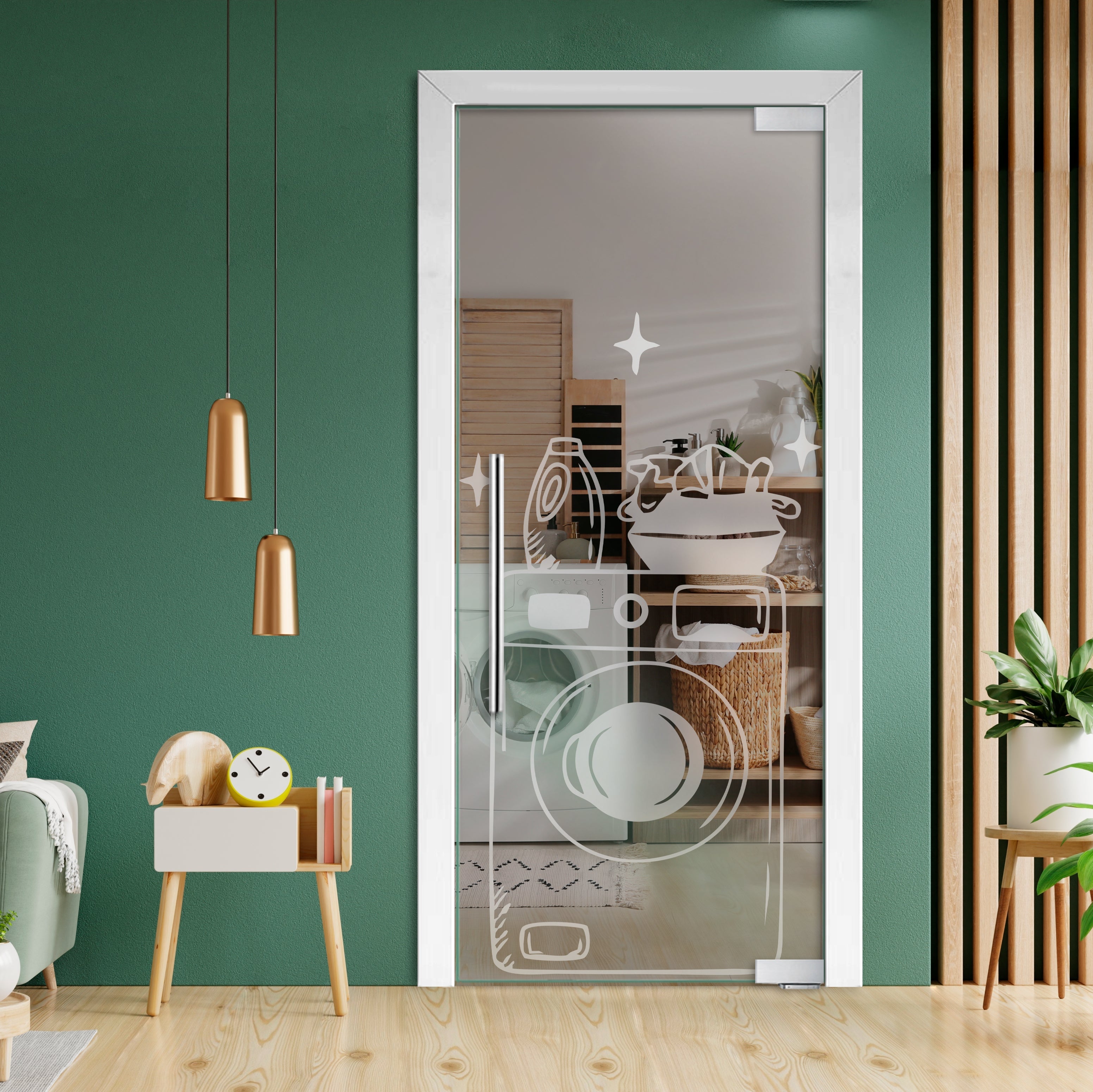 Puerta De Vidrio Pivotante Con Bisagras De Cierre Automático PCP1-2026