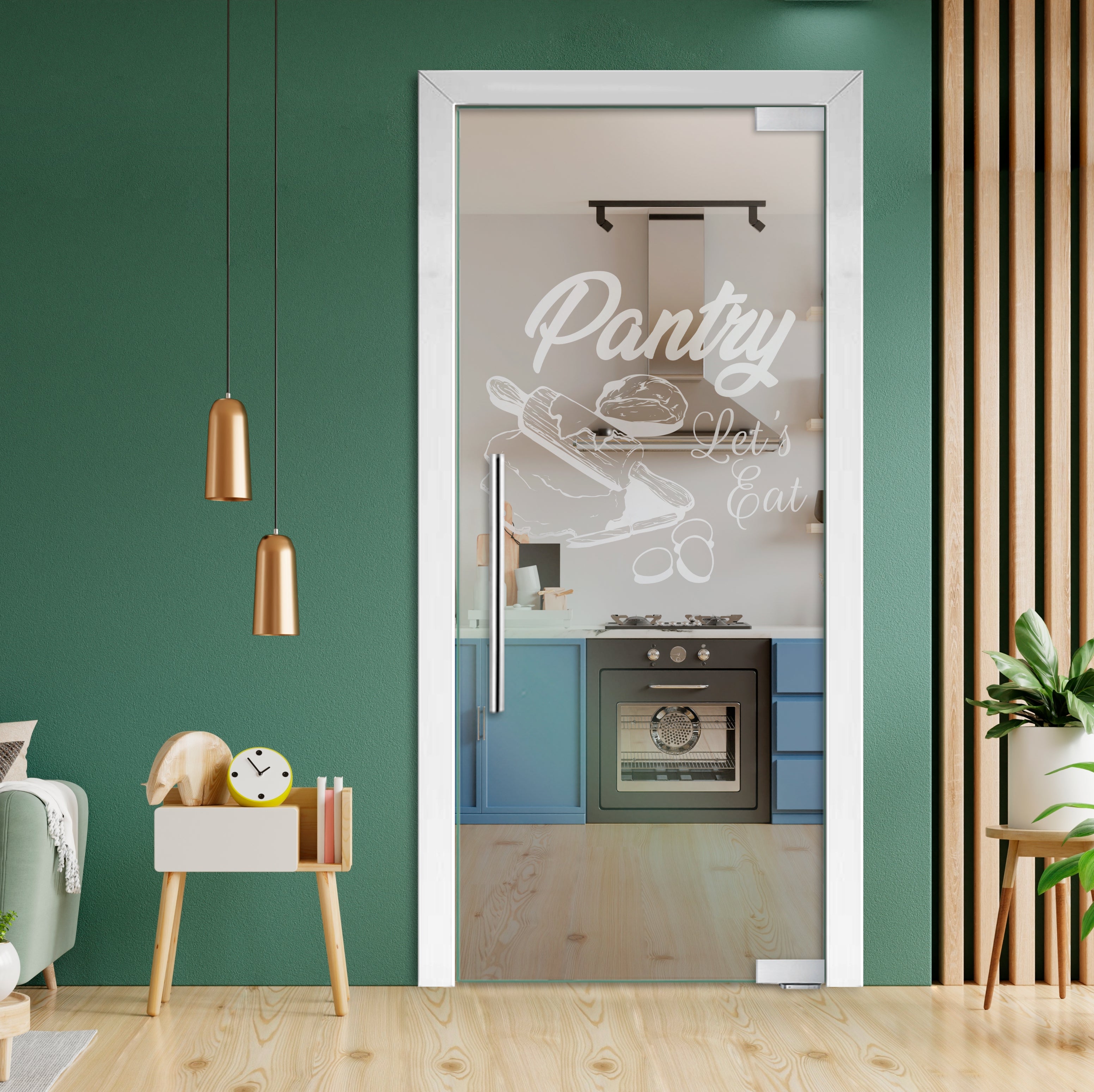 Puerta De Vidrio Pivotante Con Bisagras De Cierre Automático PCP1-1994