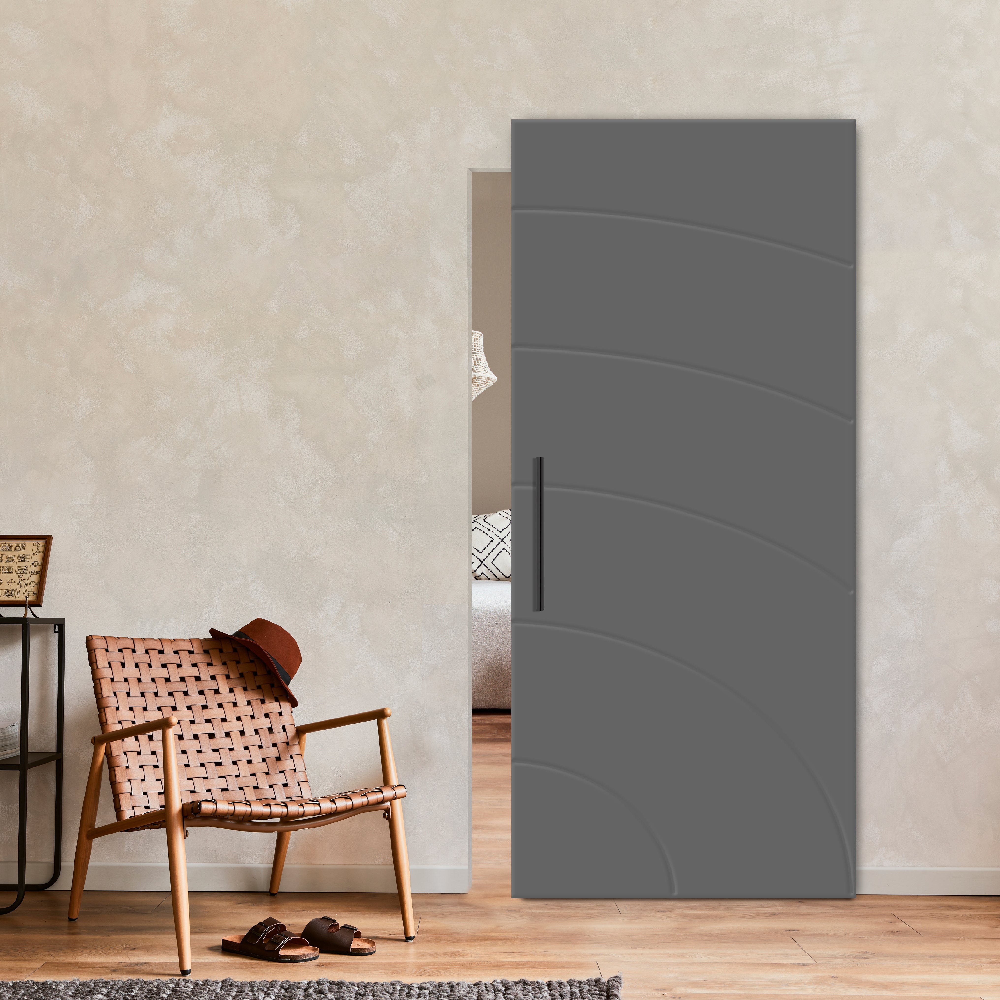 Flush Sliding Barn Door Hidden / Invisible Hardware FHID -1137 - DoorDiscounter