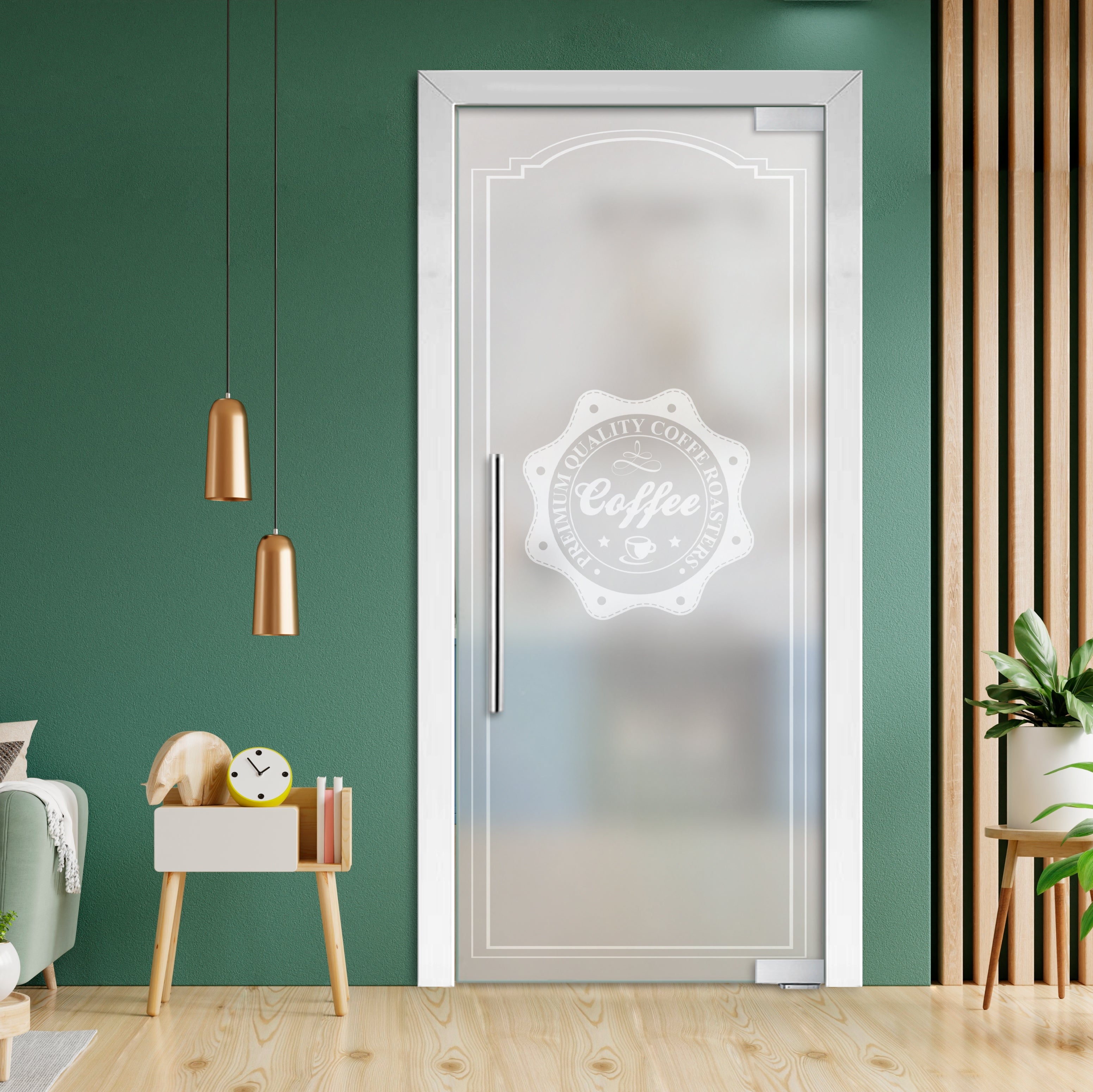 Puerta De Vidrio Pivotante Con Bisagras De Cierre Automático PCP1-1996