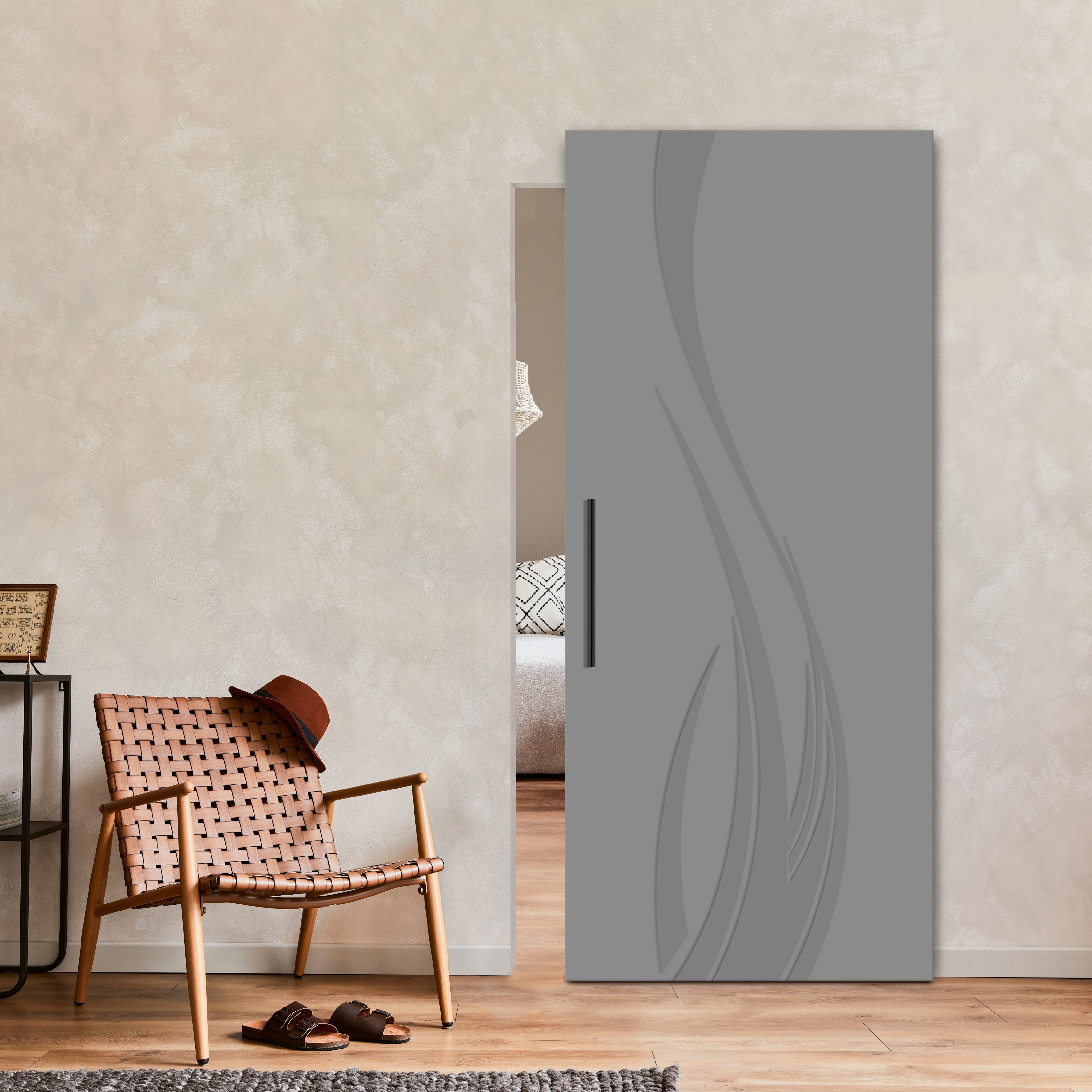 Flush Sliding Barn Door Hidden / Invisible Hardware FHID -1241 - DoorDiscounter