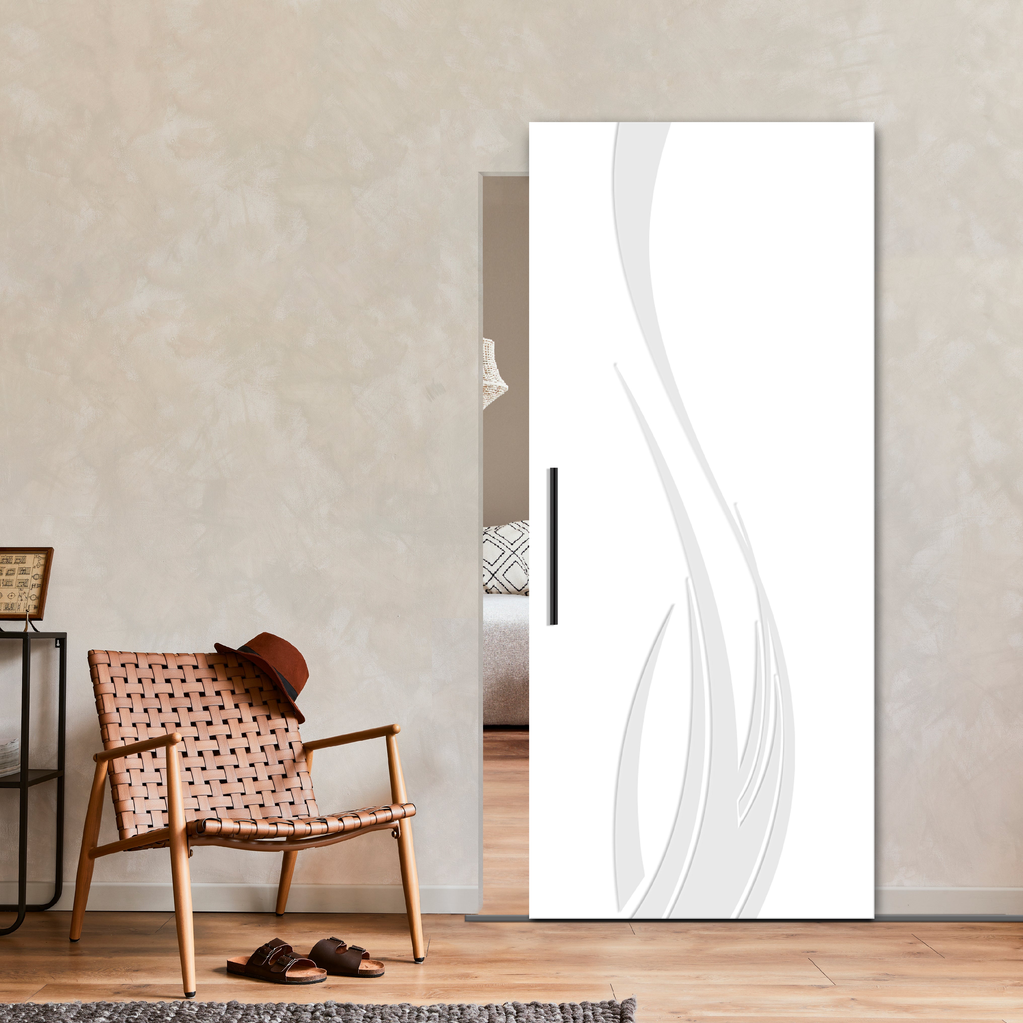 Flush Sliding Barn Door Hidden / Invisible Hardware FHID -1241 - DoorDiscounter
