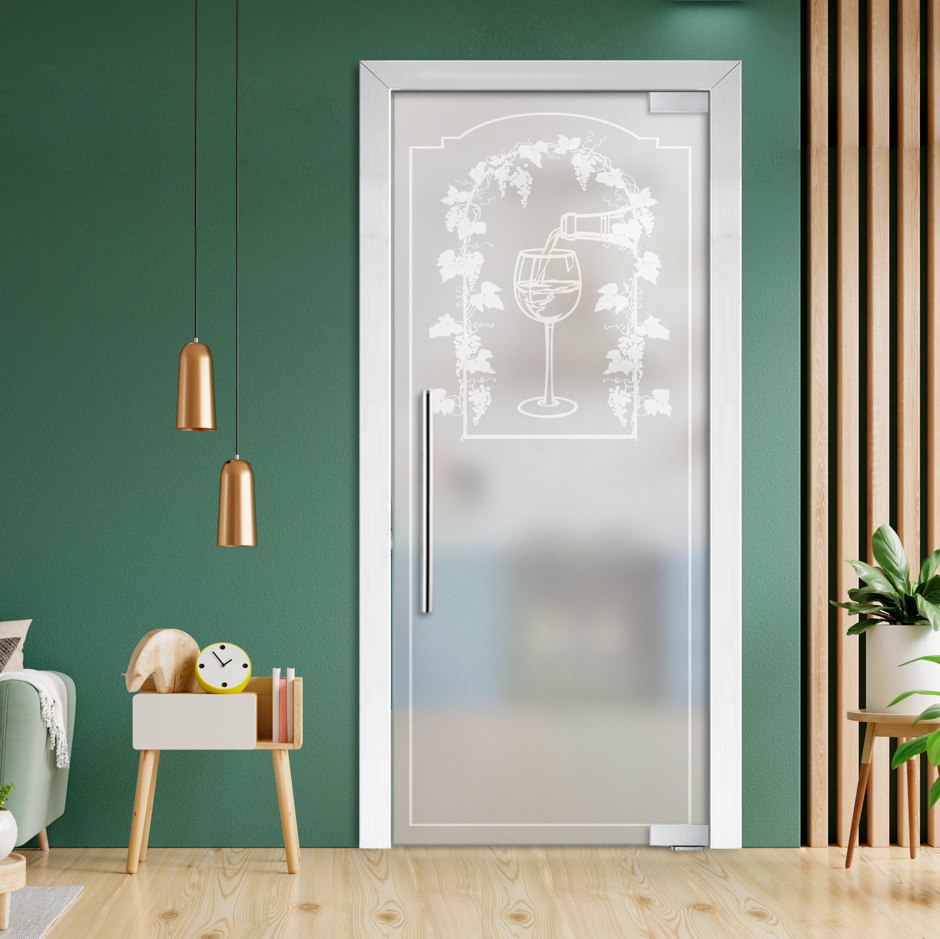 Puerta De Vidrio Pivotante Con Bisagras De Cierre Automático PCP1-1998