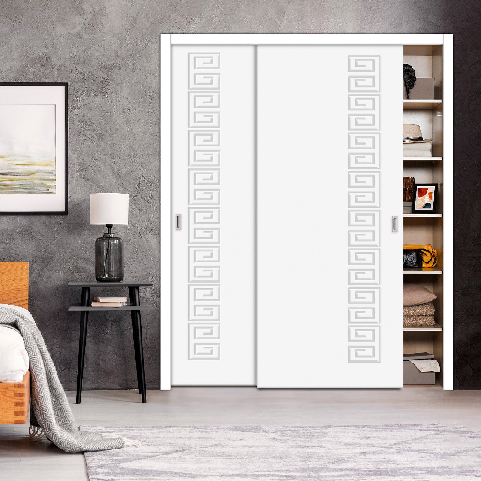 Closet de 2 Puertas Con Diseño Grabado en CNC 2PDG - 4210