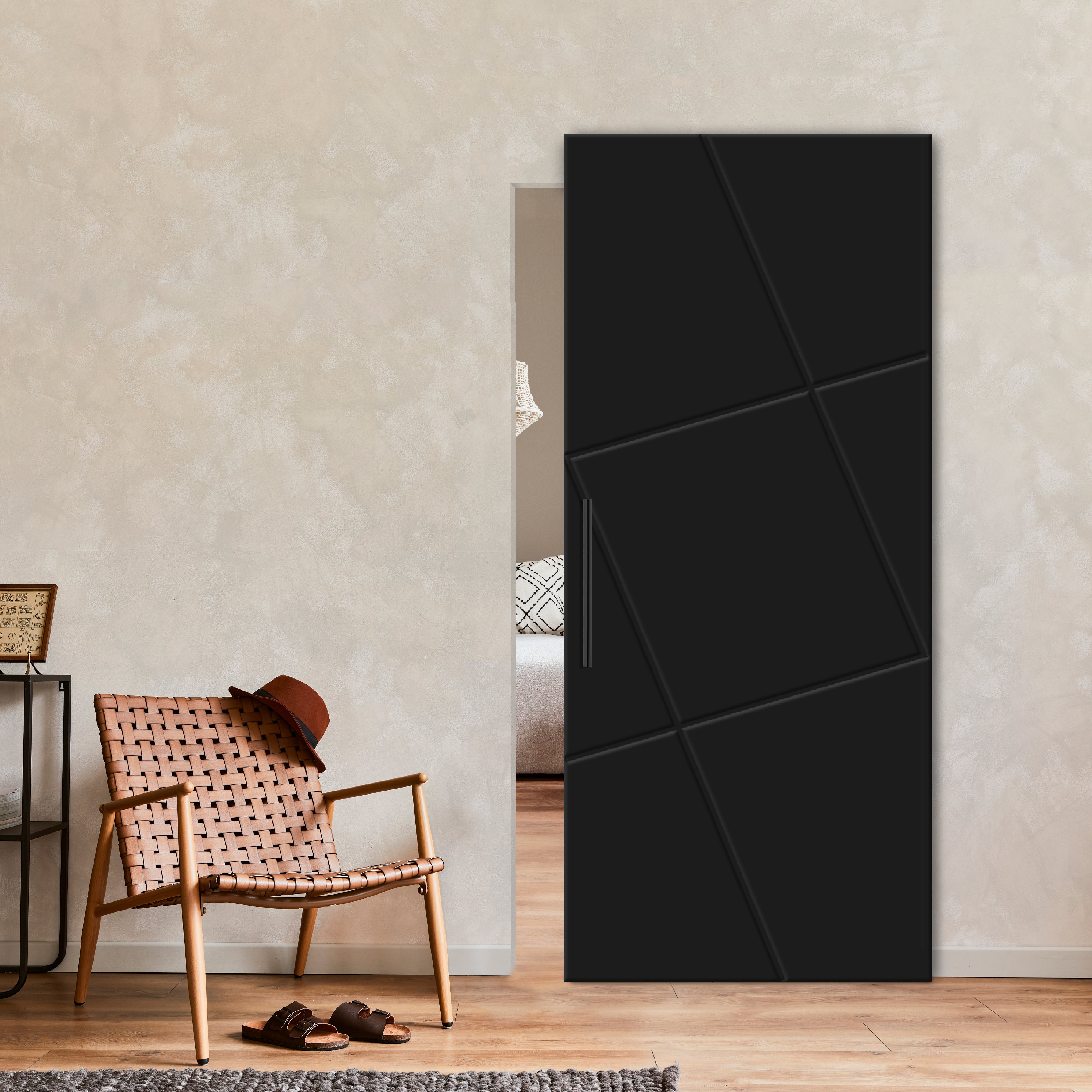 Flush Sliding Barn Door Hidden / Invisible Hardware FHID -1142 - DoorDiscounter