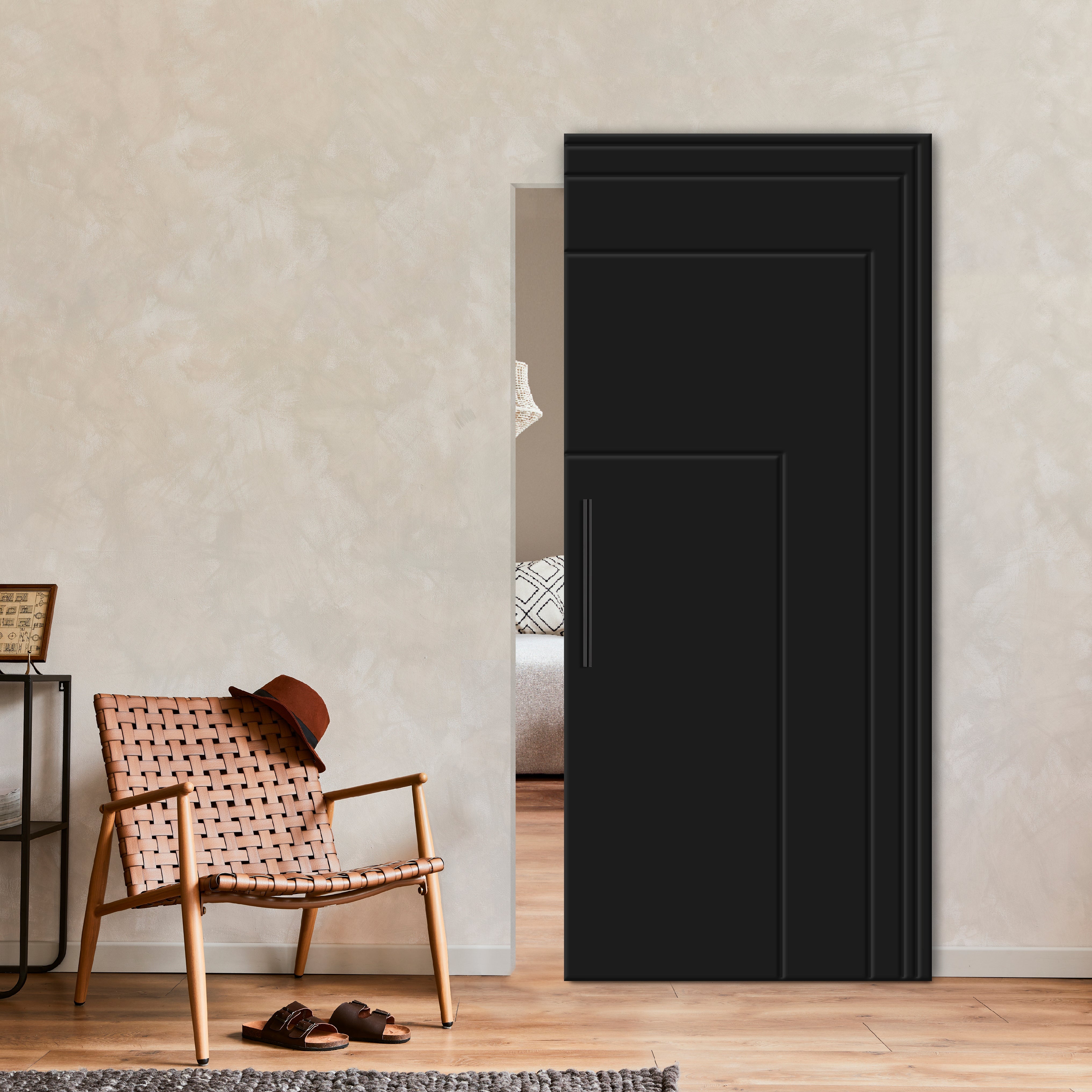 Flush Sliding Barn Door Hidden / Invisible Hardware FHID -1143 - DoorDiscounter