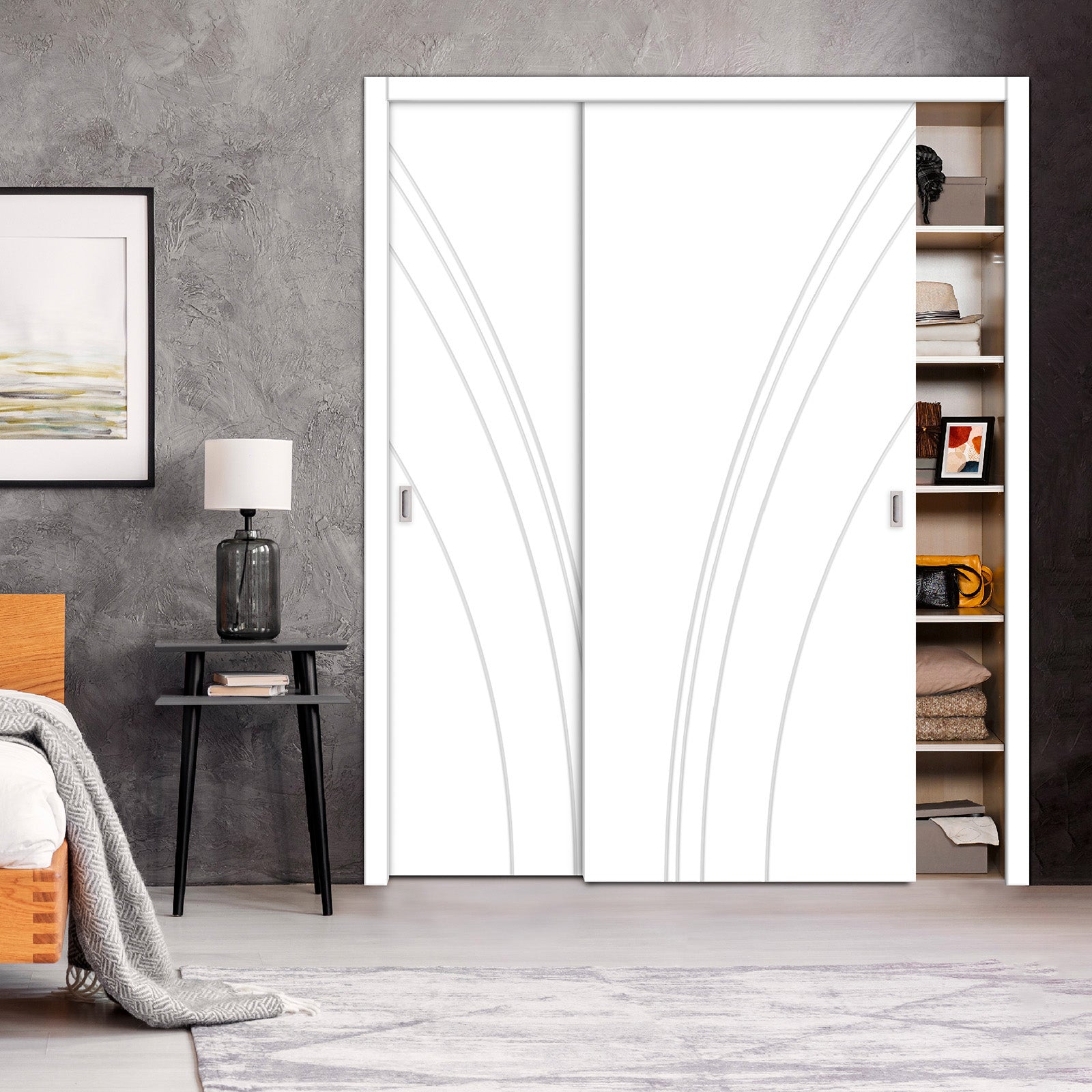 Closet de 2 Puertas Con Diseño Grabado en CNC 2PDG - 4192