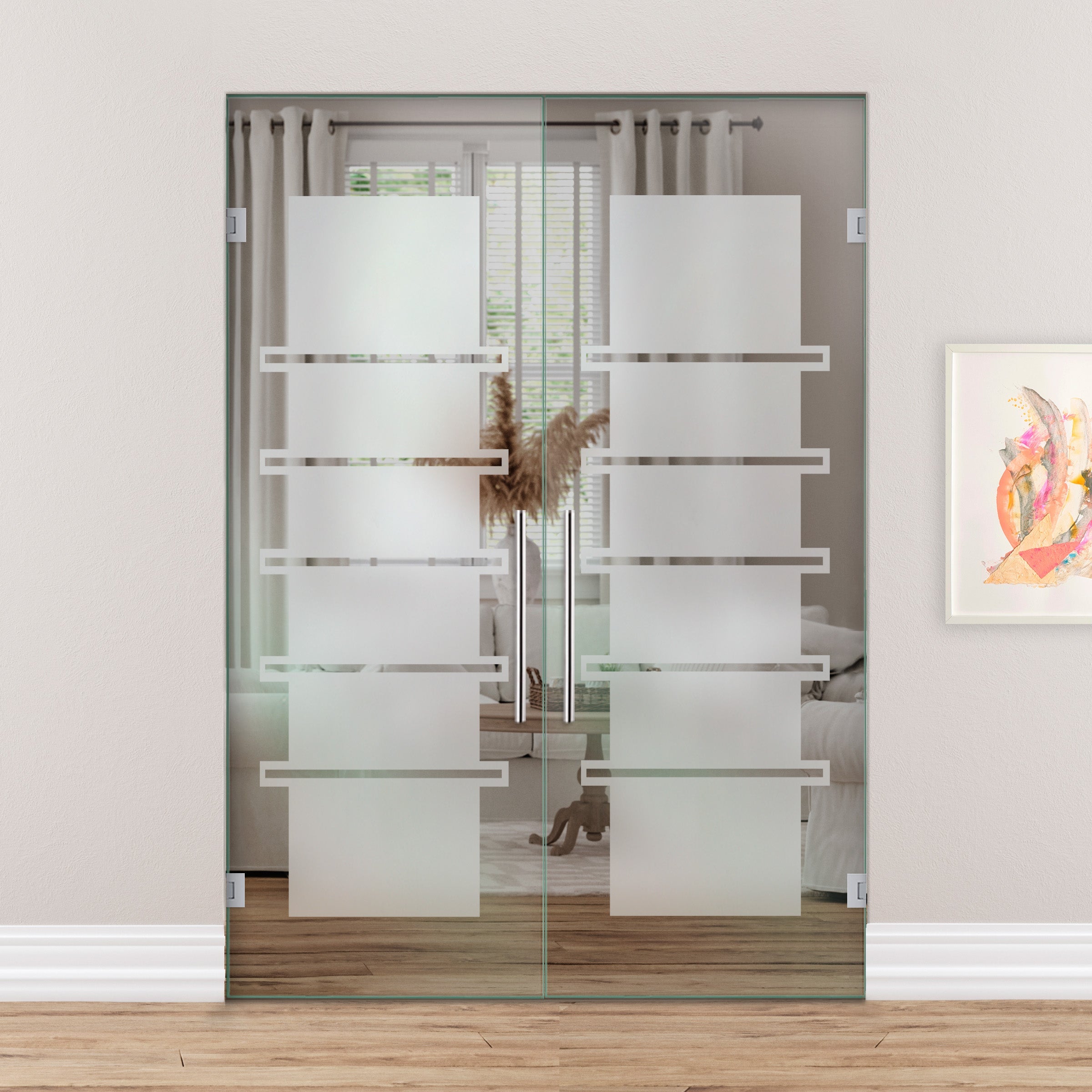 Puerta De Cristal Giratoria Doble PVB2-2140