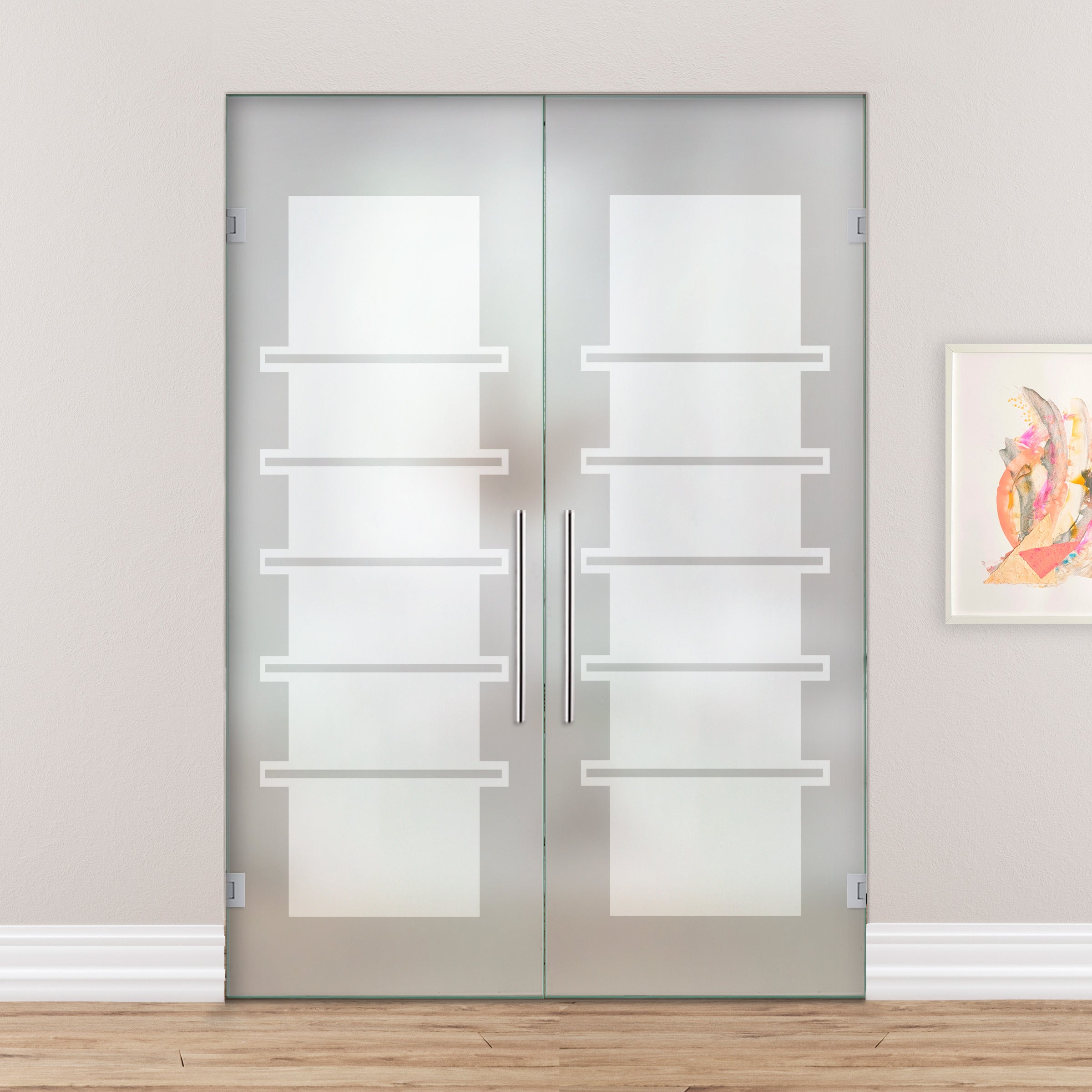 Puerta De Cristal Giratoria Doble PVB2-2140