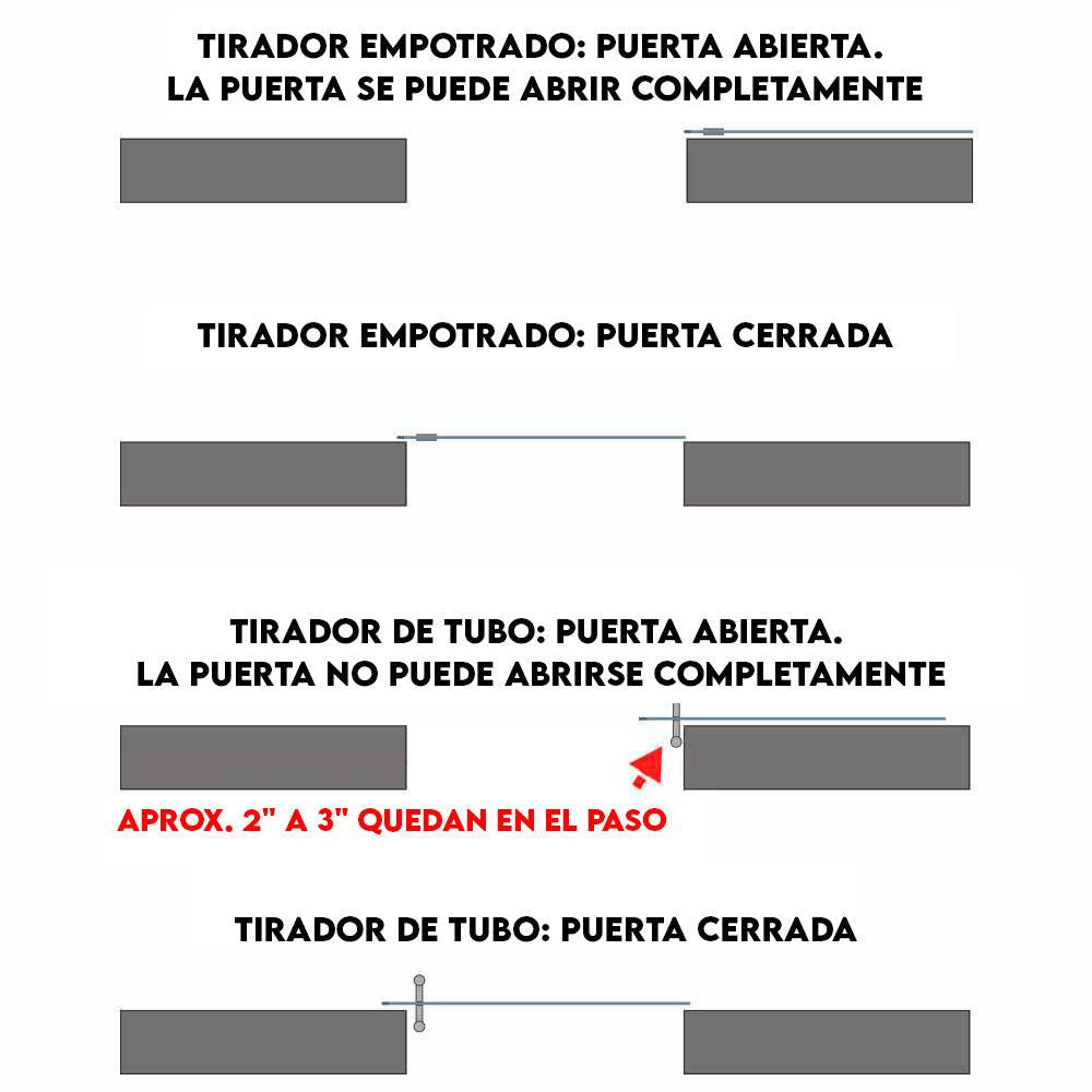 Puerta Corrediza De Madera Estilo Frances Con 9 Paneles de Espejo Insertado MEPC-1029