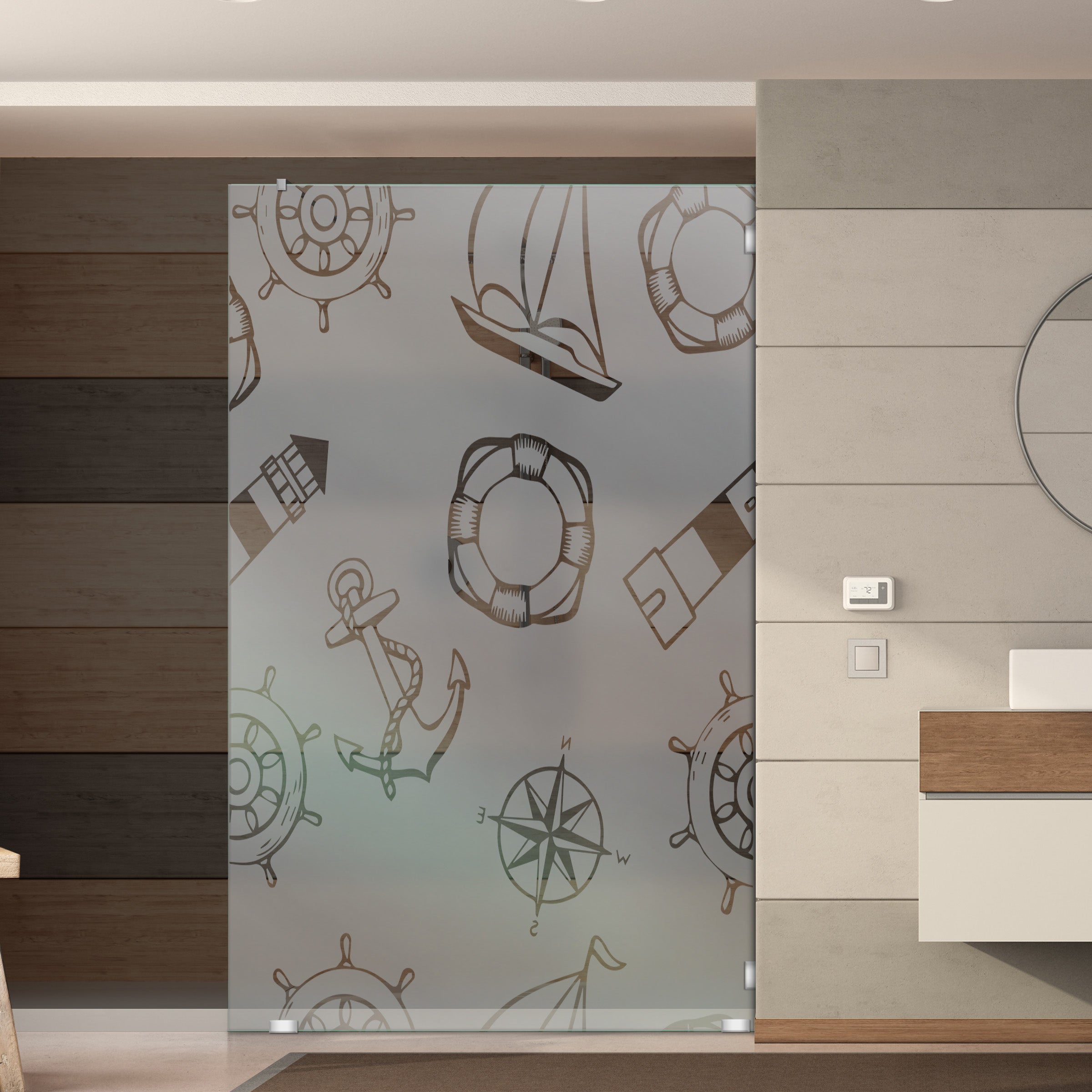 Mamparas Fijas Con Diseño GSFF-1006