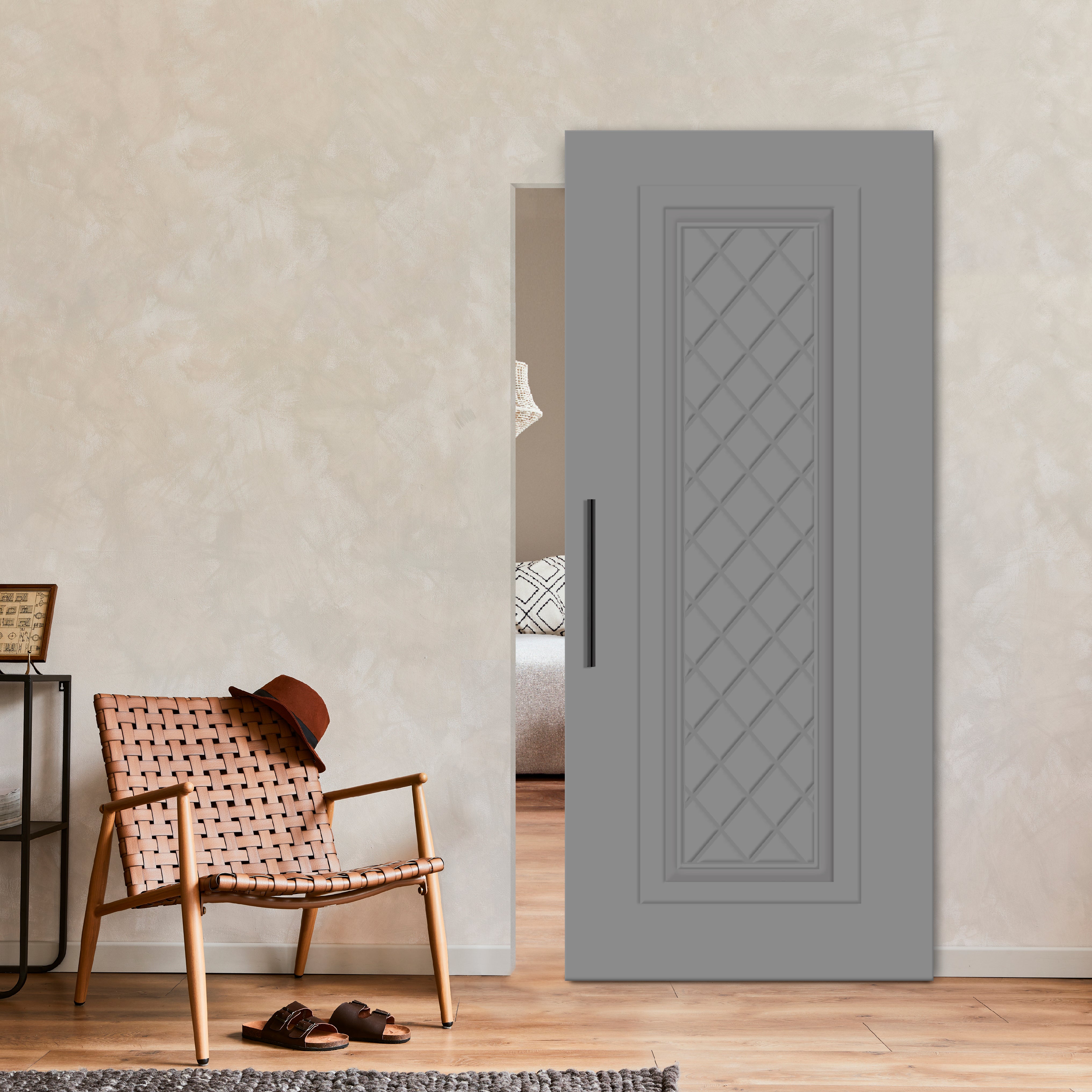 Flush Sliding Barn Door Hidden / Invisible Hardware FHID -1228 - DoorDiscounter