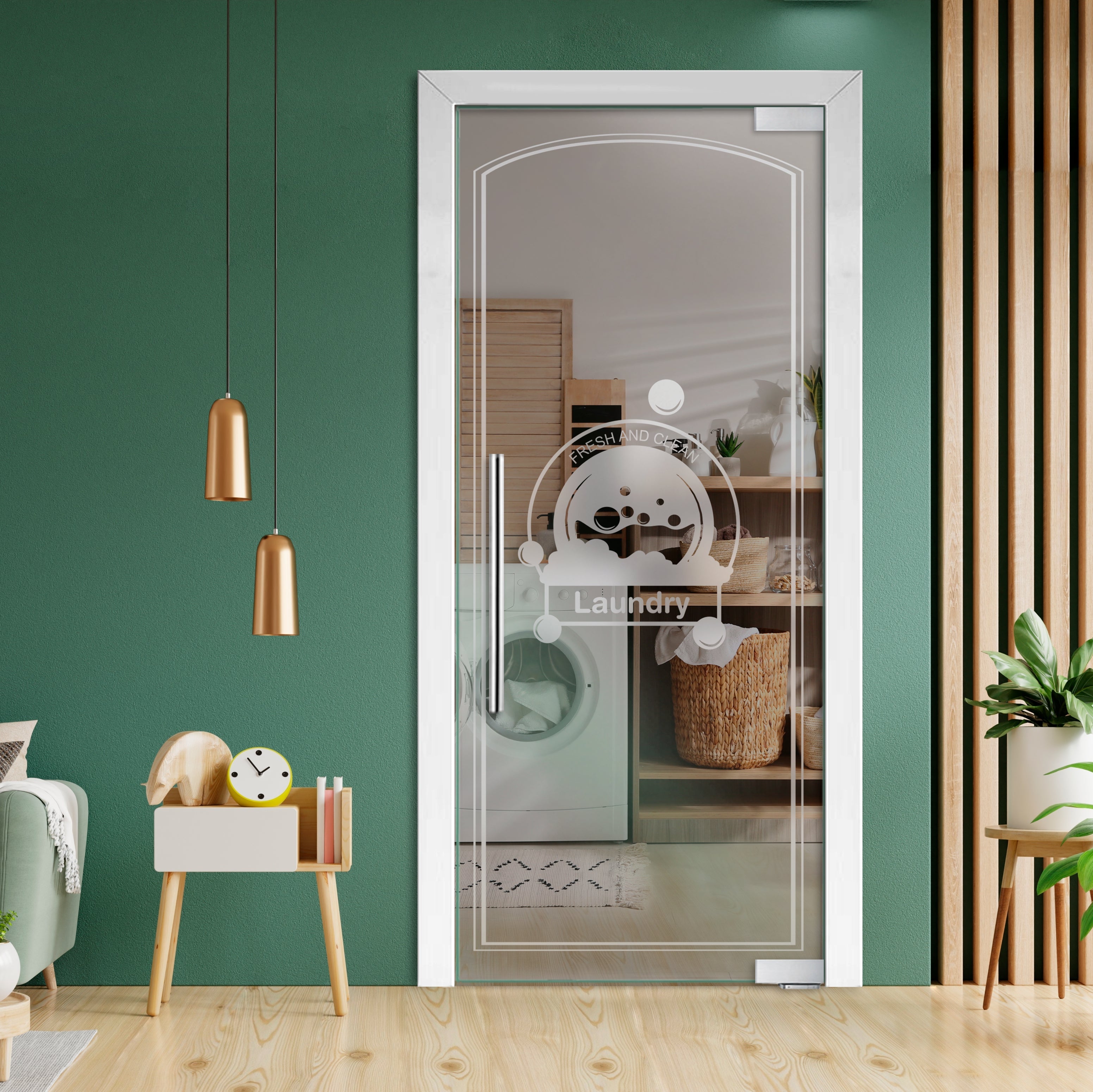 Puerta De Vidrio Pivotante Con Bisagras De Cierre Automático PCP1-2021