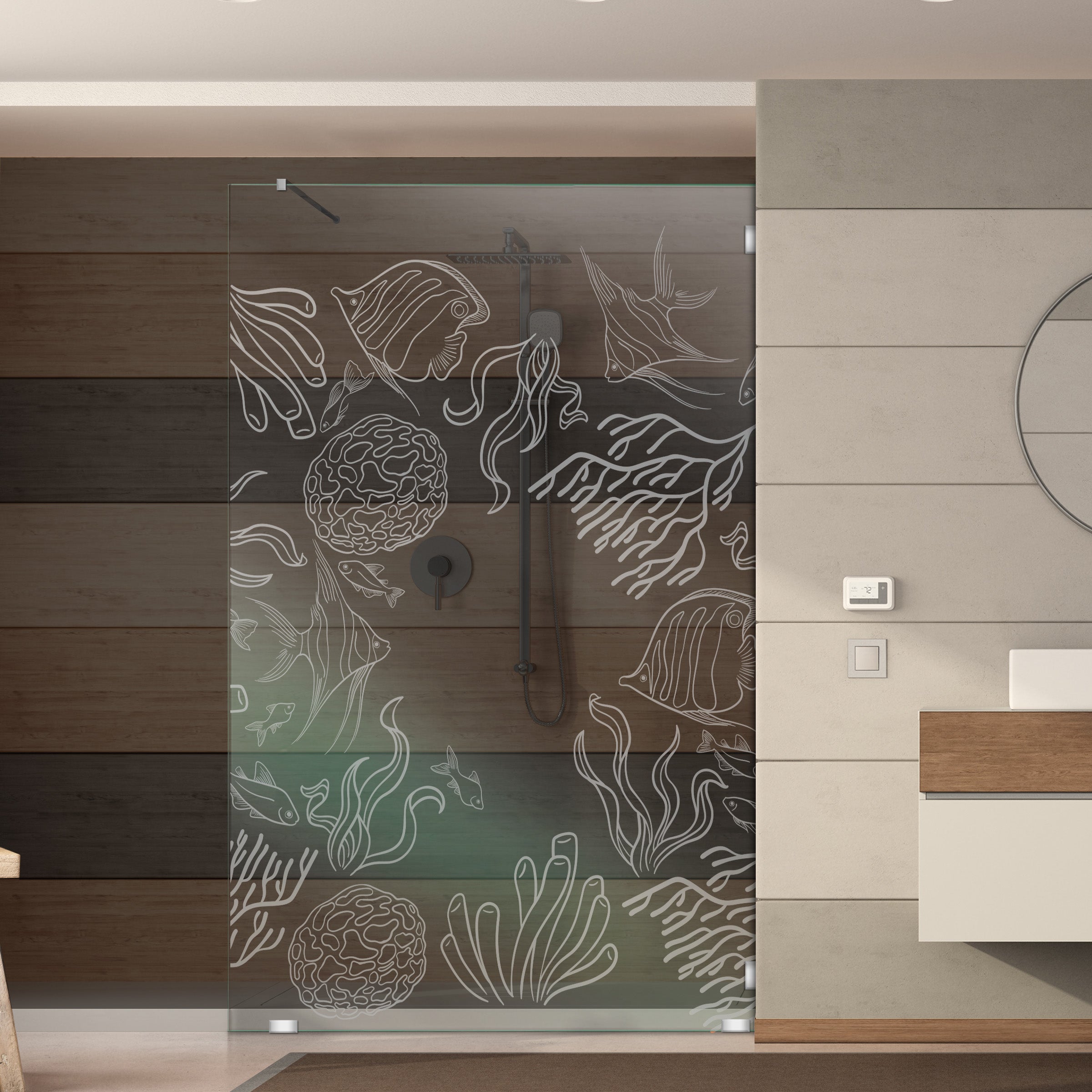 Mamparas Fijas Con Diseño GSFF-1008