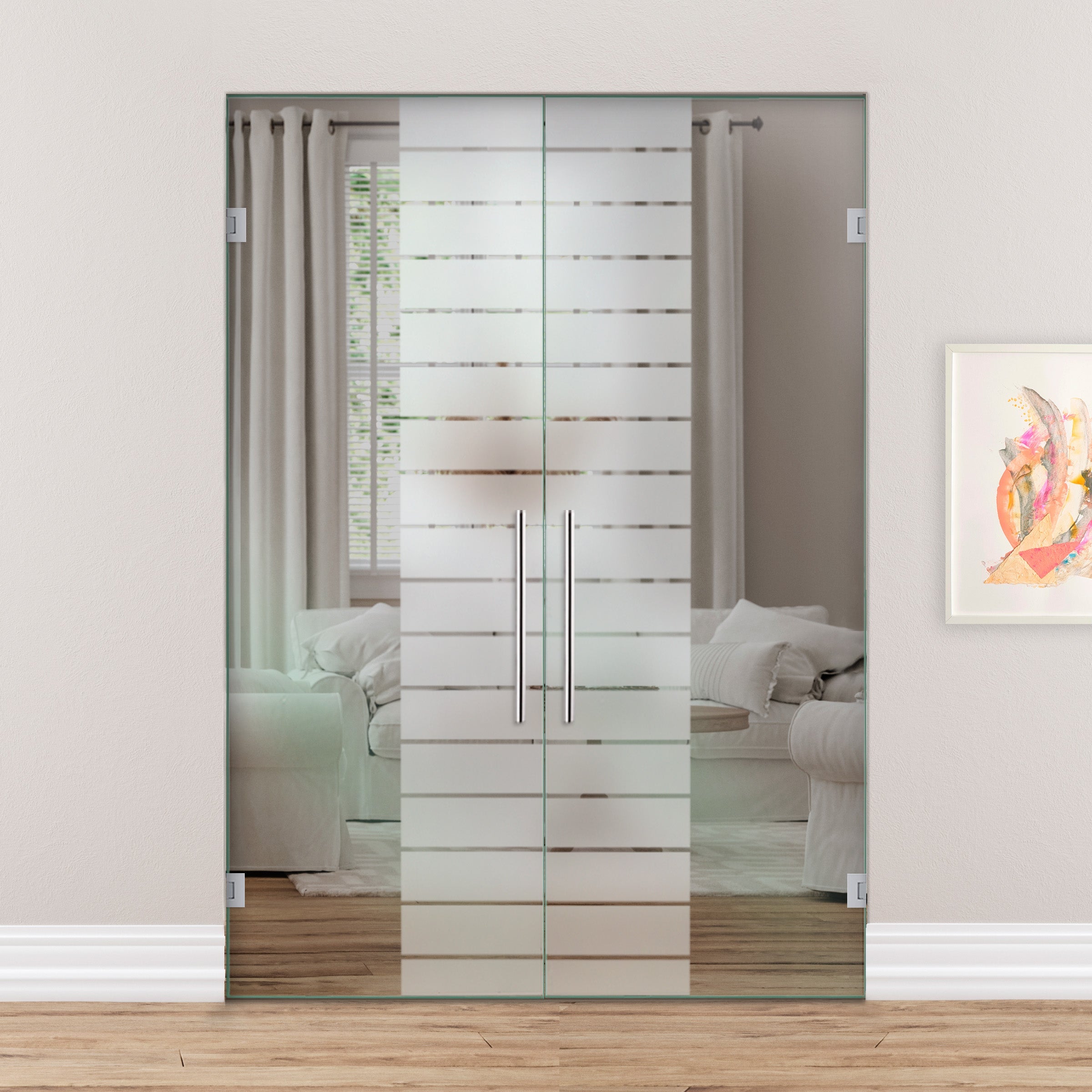 Puerta De Cristal Giratoria Doble PVB2-2143