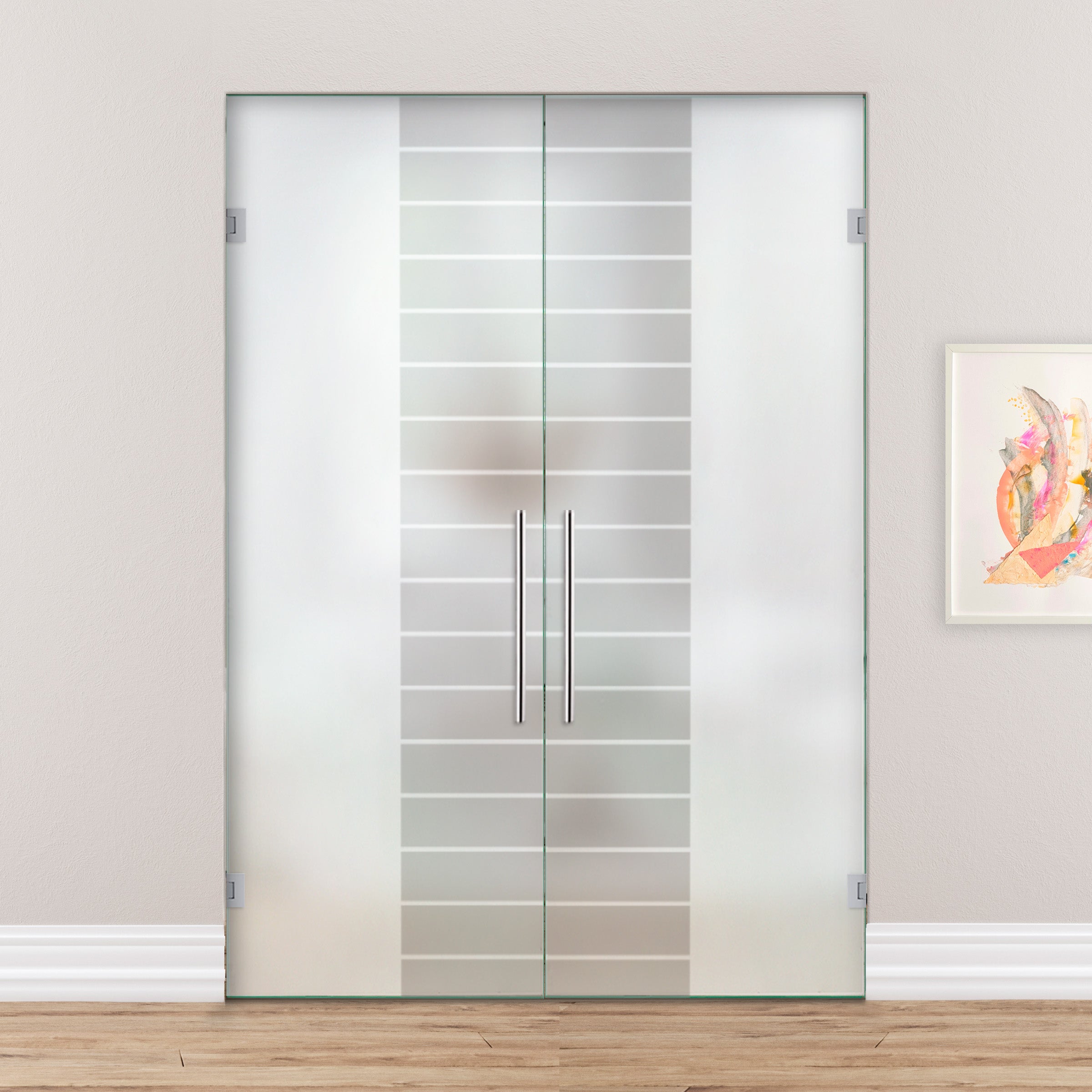 Puerta De Cristal Giratoria Doble PVB2-2143