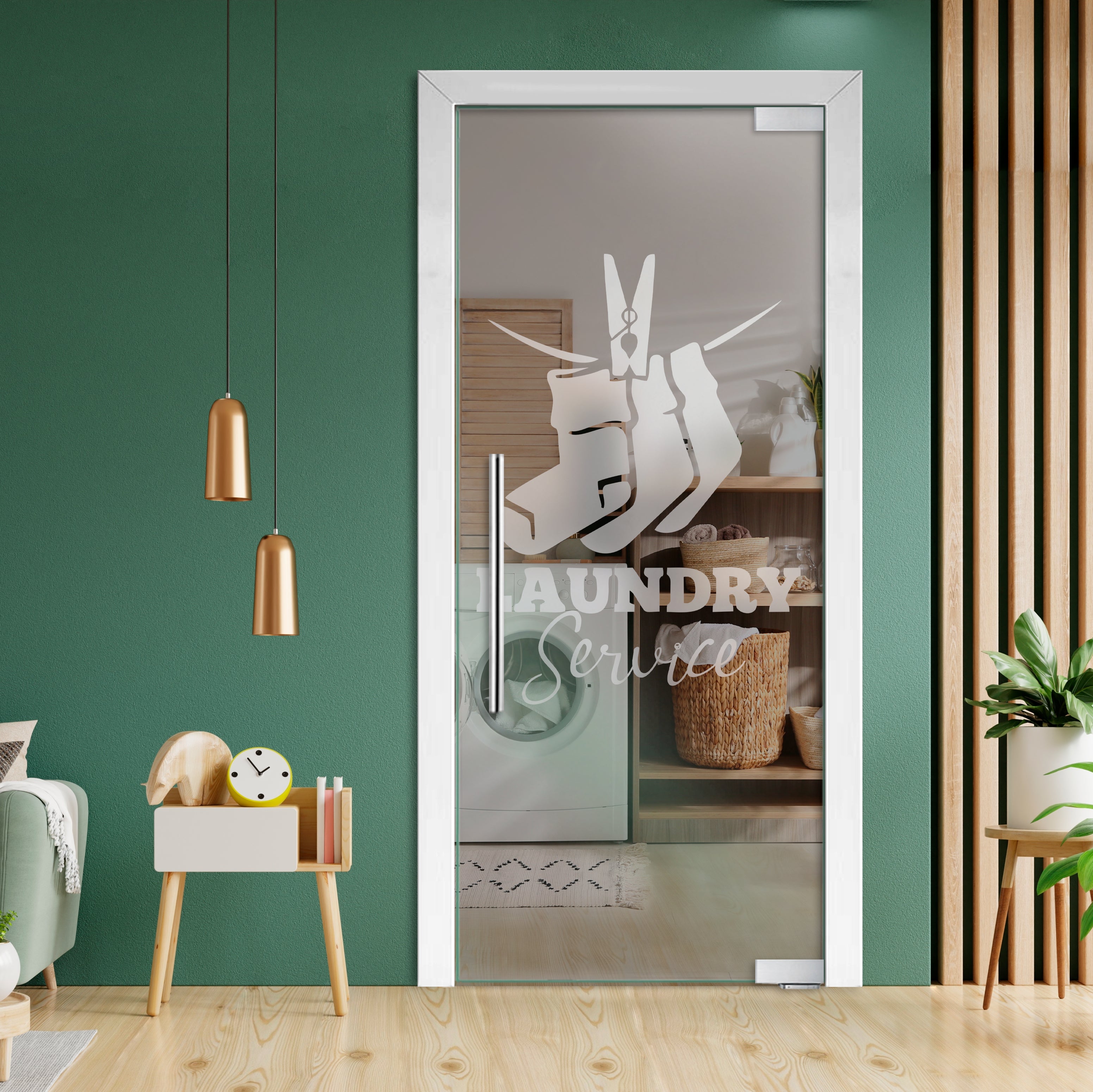 Puerta De Vidrio Pivotante Con Bisagras De Cierre Automático  PCP1-2032