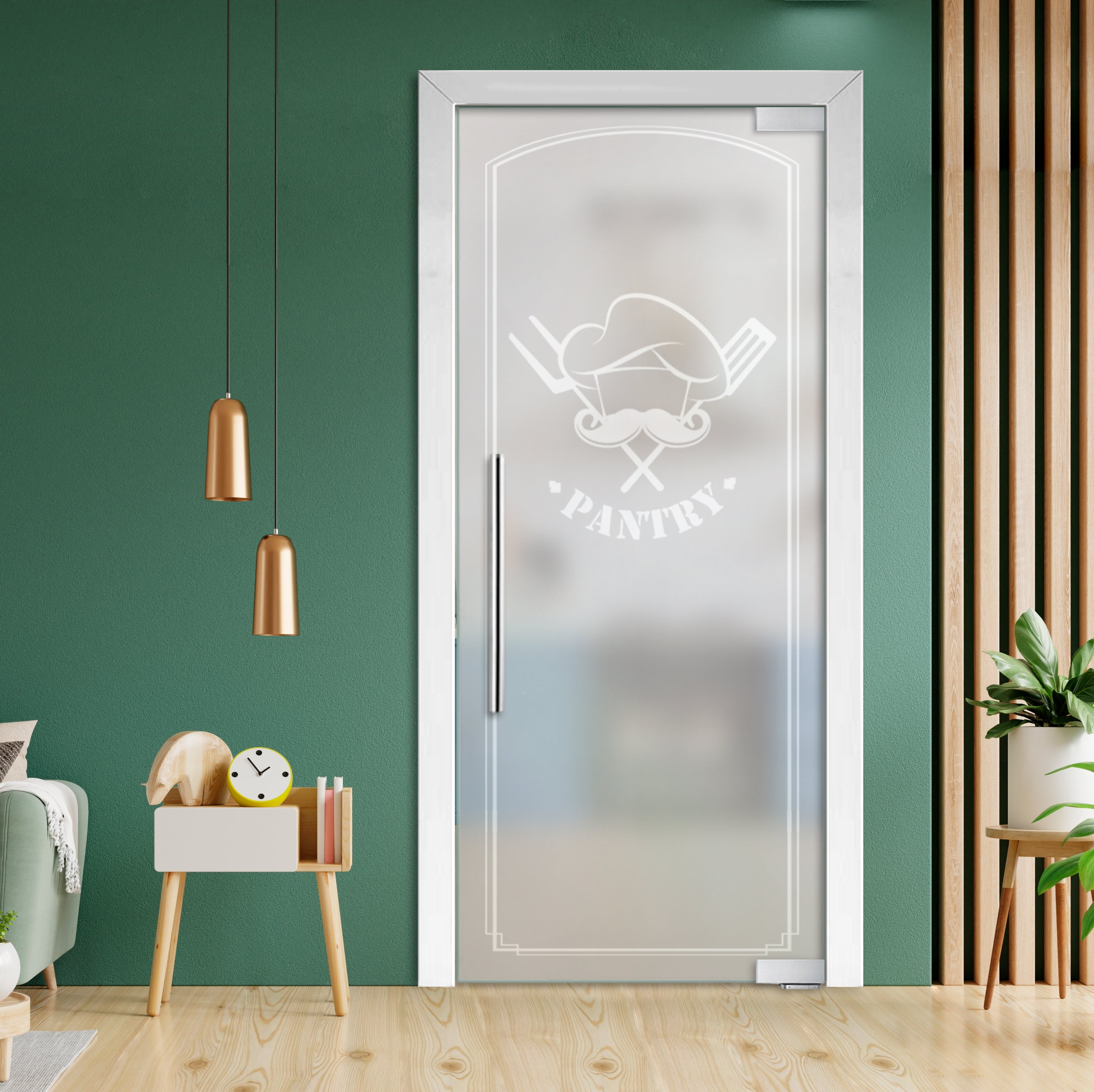Puerta De Vidrio Pivotante Con Bisagras De Cierre Automático  PCP1-1993