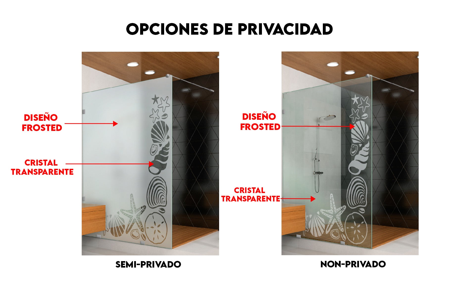 Mamparas Fijas Con Diseño GSFF-1008