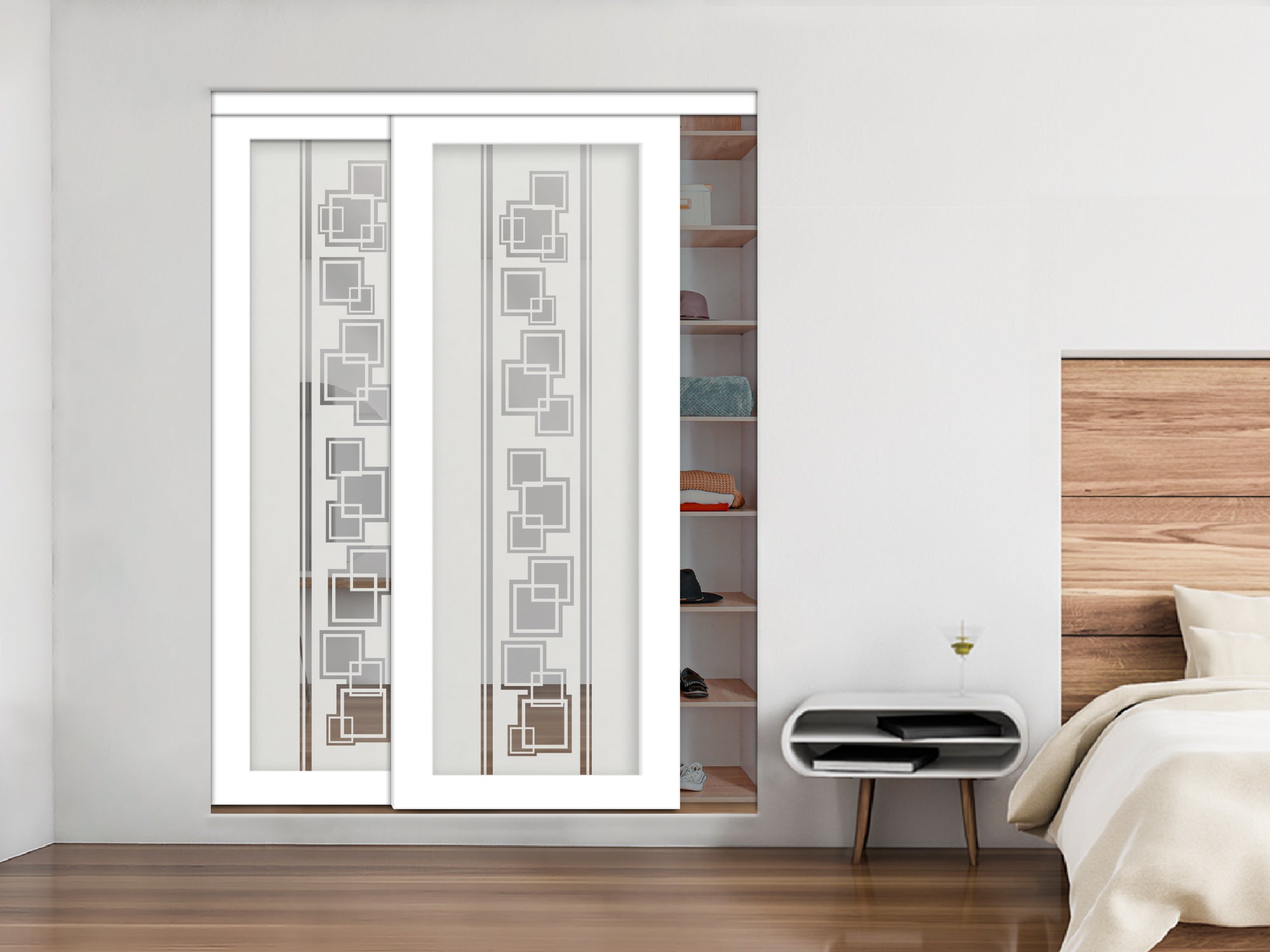 Puerta De Armario Efecto Espejo Bypass PEF2-1945