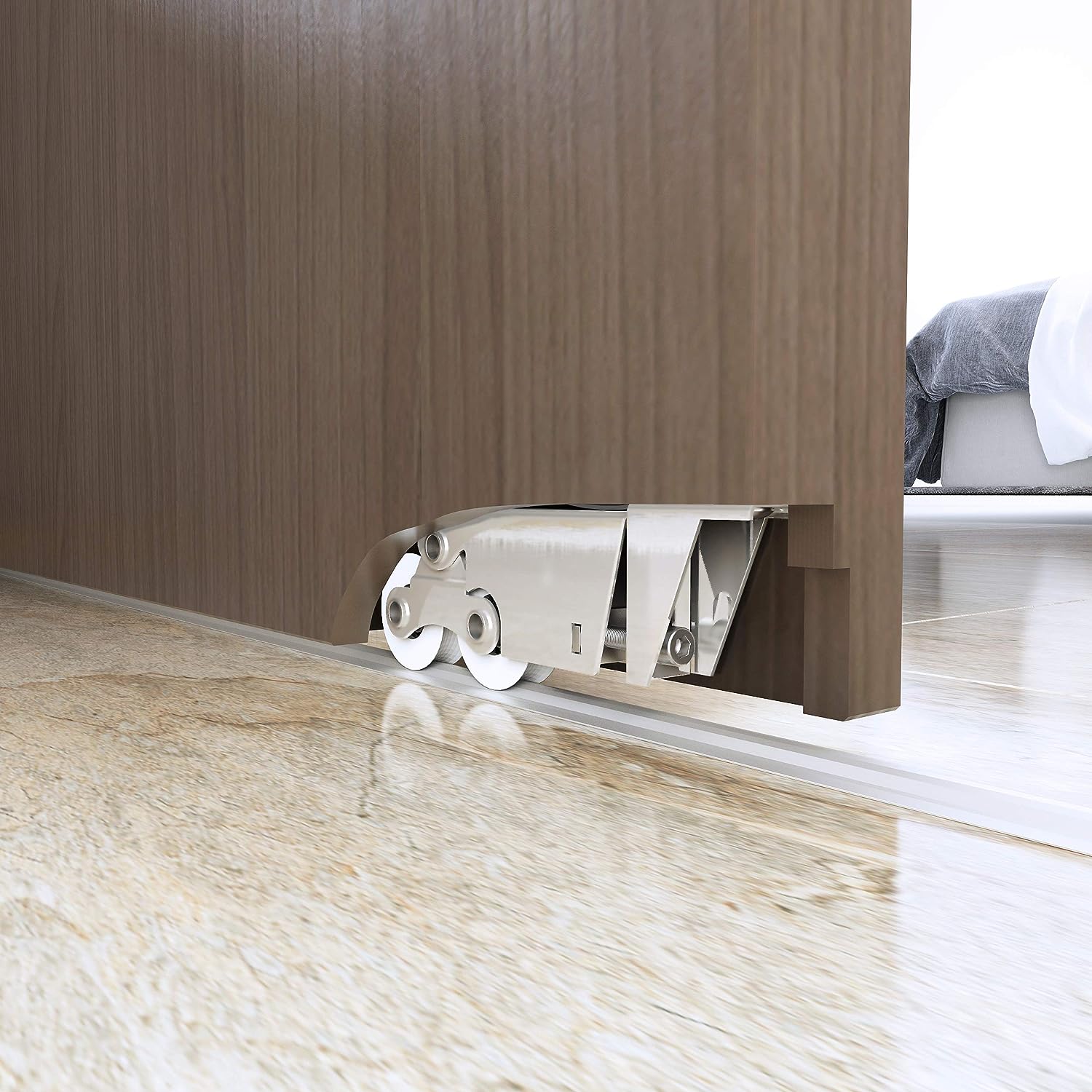 Flush Sliding Barn Door Hidden / Invisible Hardware FHID -1137 - DoorDiscounter
