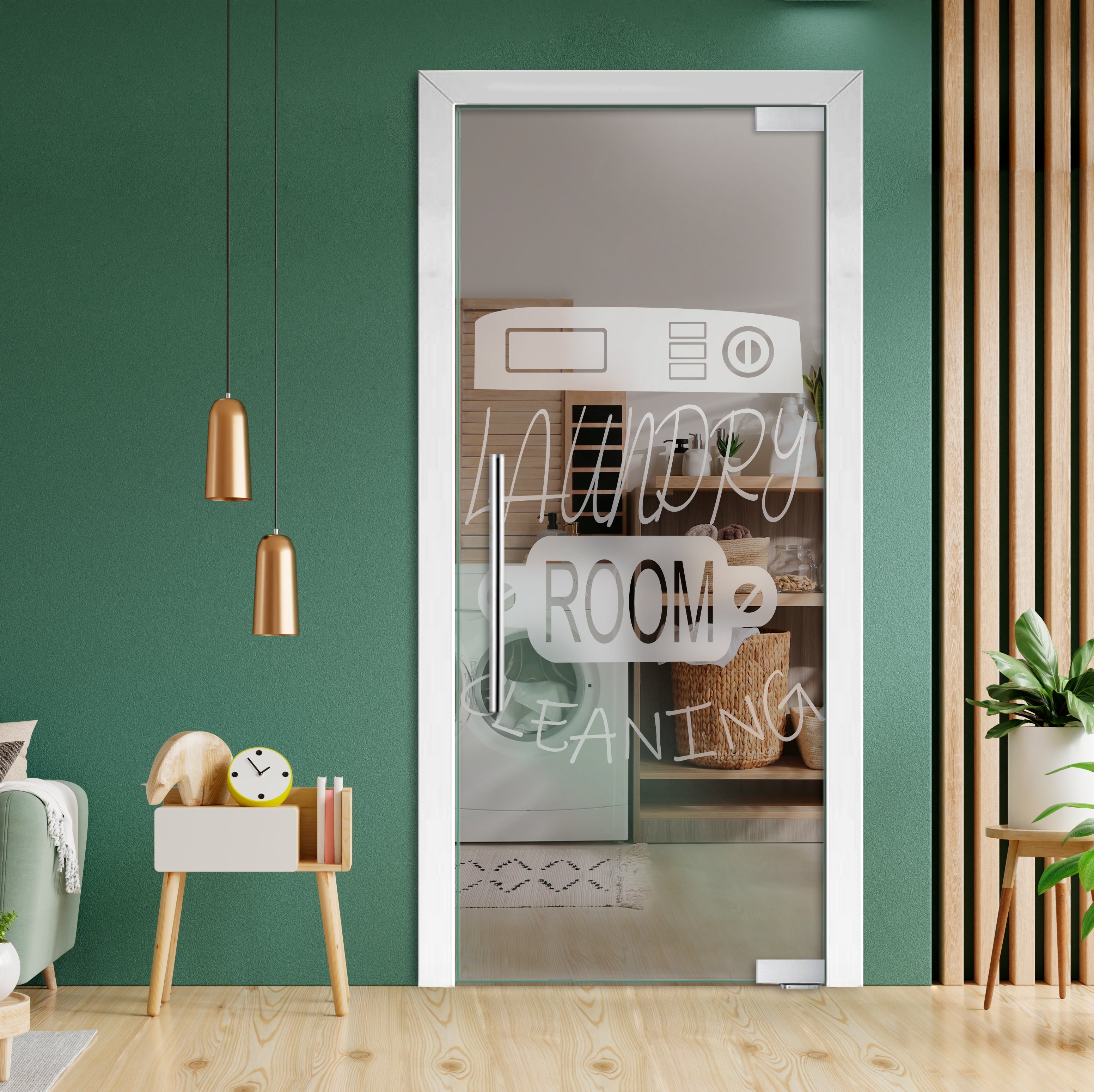 Puerta De Vidrio Pivotante Con Bisagras De Cierre Automático PCP1-2034