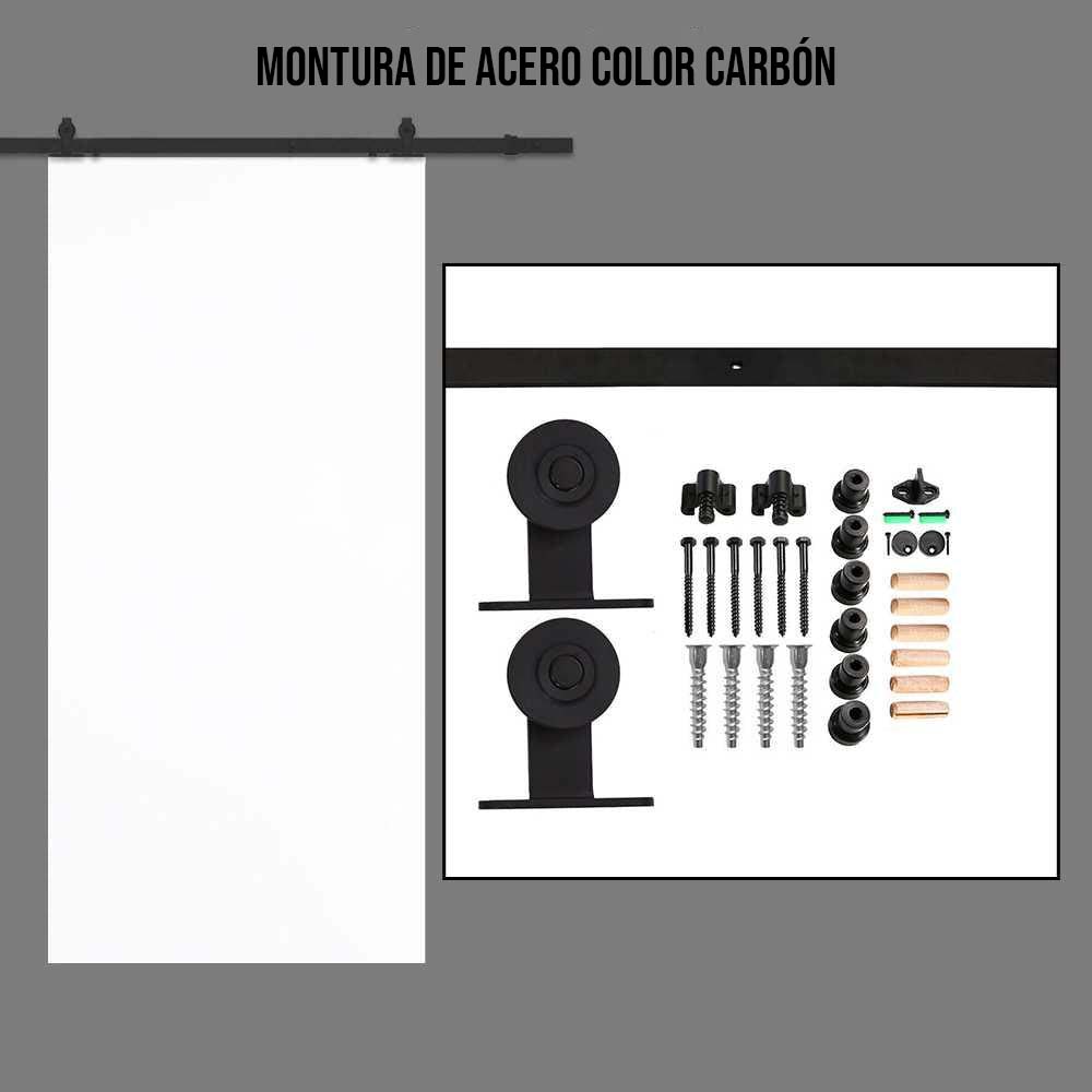 Moderna Puerta Corrediza Interior De Madera Con Diseño CNC Router MIPC-3528