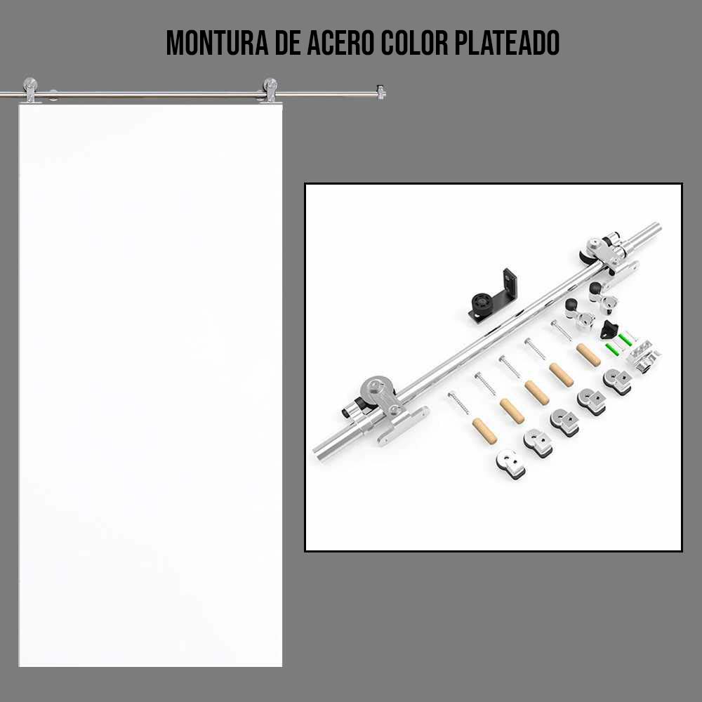 Moderna Puerta Corrediza Interior De Madera Con Diseño CNC Router MIPC-3544