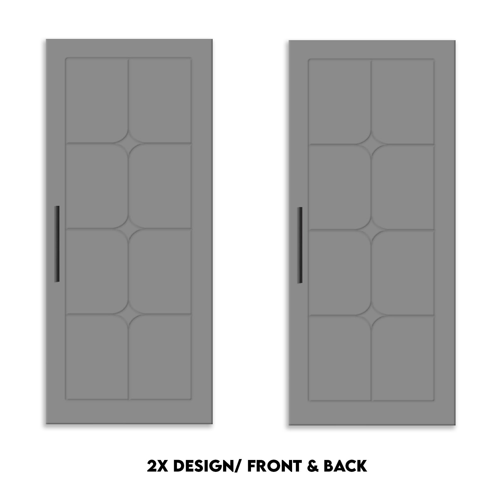 Flush Sliding Barn Door Hidden / Invisible Hardware FHID - 1414 - DoorDiscounter