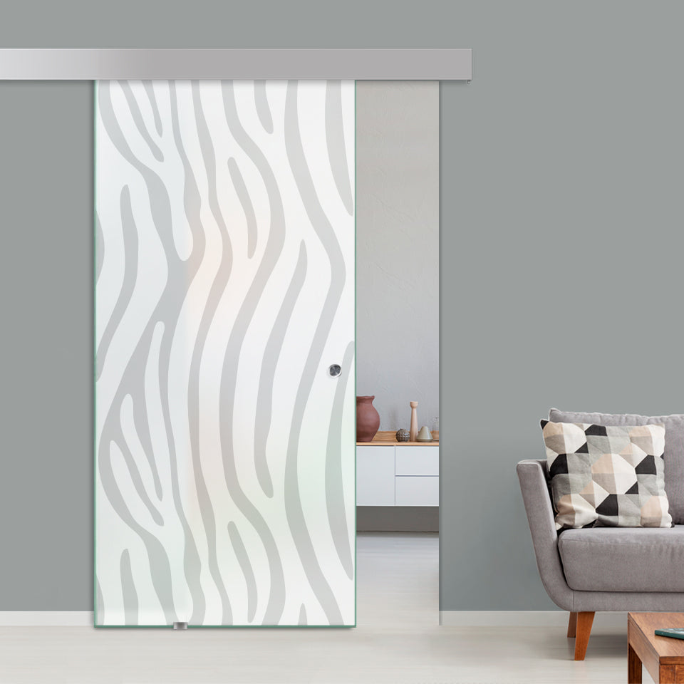 Puerta Corrediza De Vidrio Templado ALU100 PCA1 - 1487