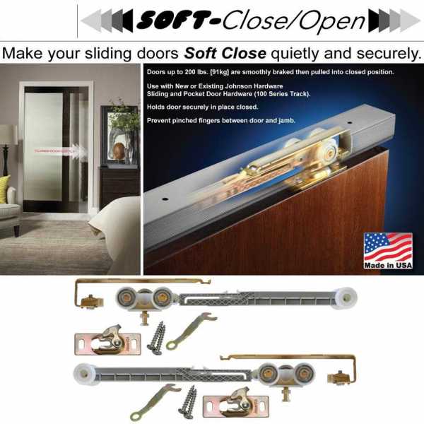 Kit De Cierre Suave Para Puerta De Armario Puente --2 Direcciones-- SWBD-1219