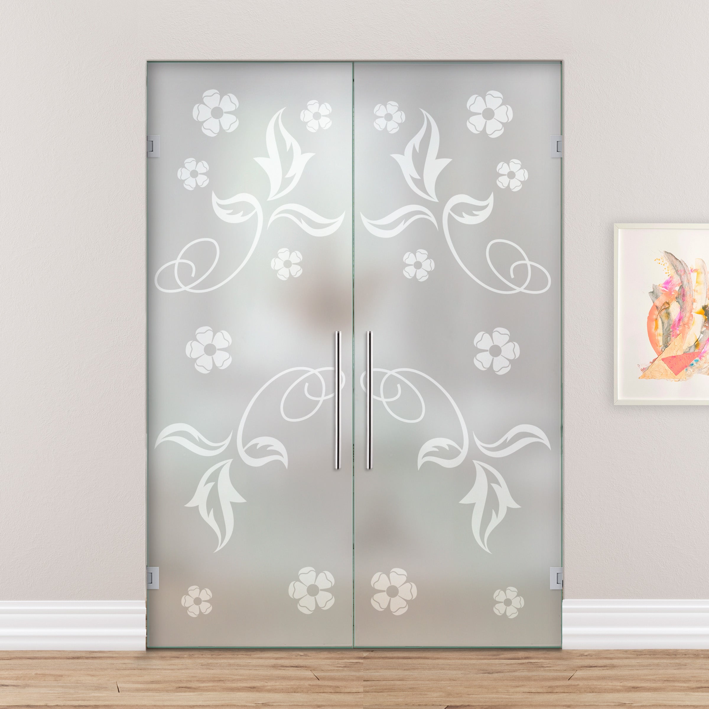 Puerta De Cristal Giratoria Doble PCVB-2151