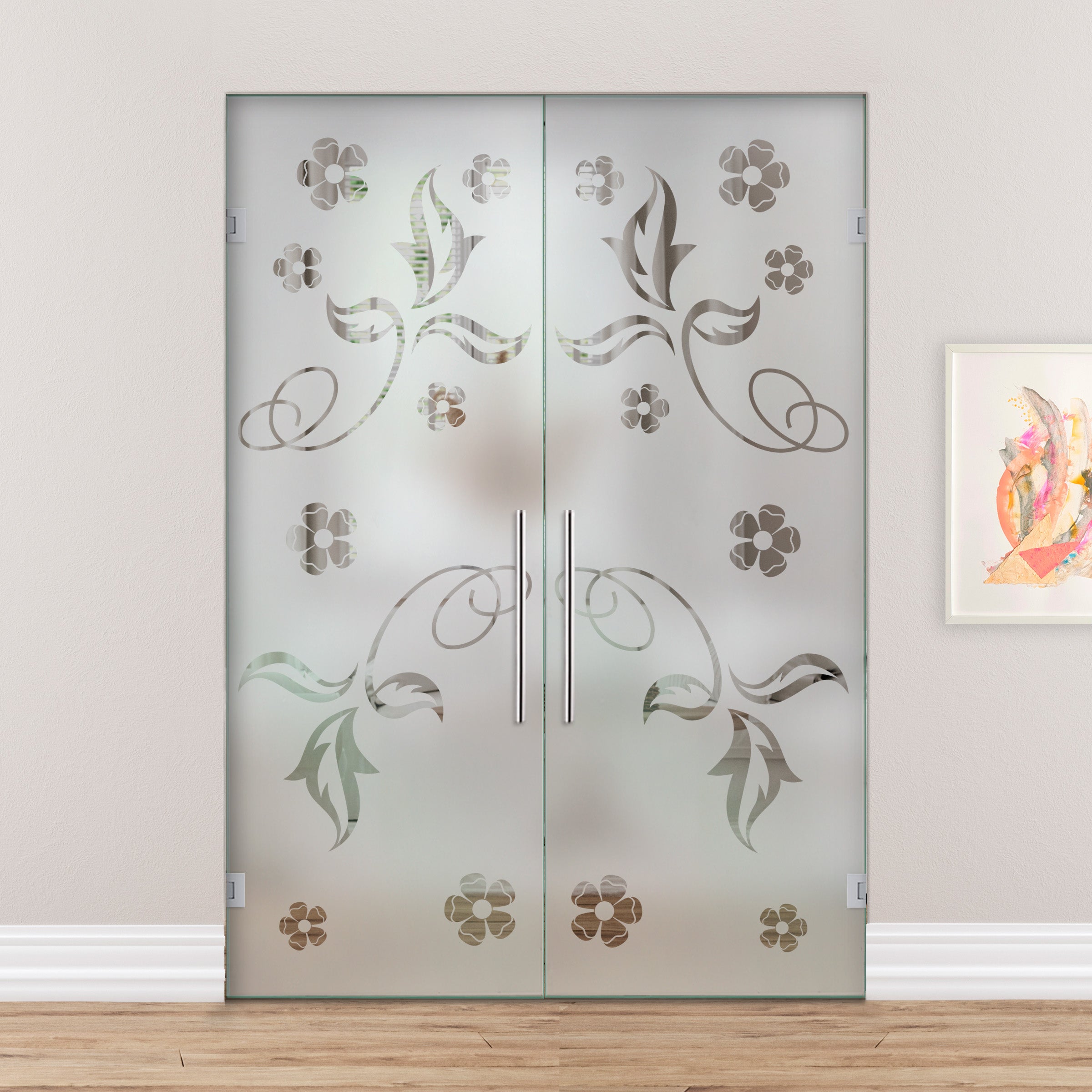 Puerta De Cristal Giratoria Doble PCVB-2151