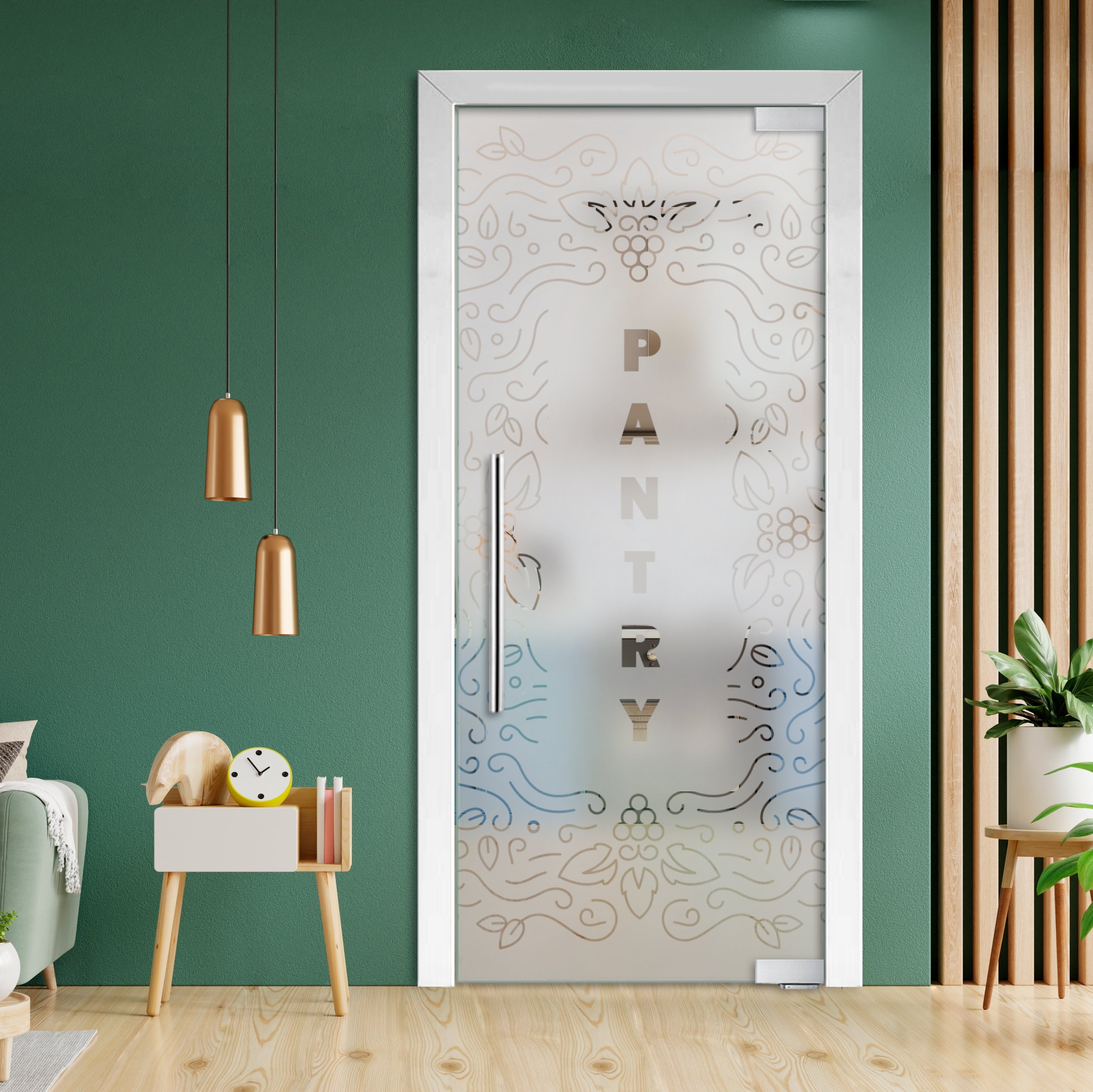 Puerta De Vidrio Pivotante Con Bisagras De Cierre Automático PCP1-2007