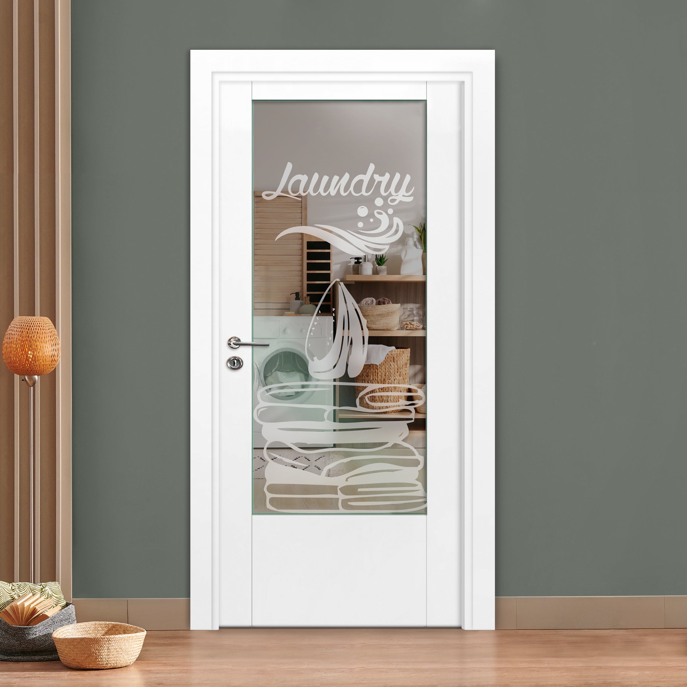 Puerta Interior Con Vidrio Esmerilado IFGL-1246