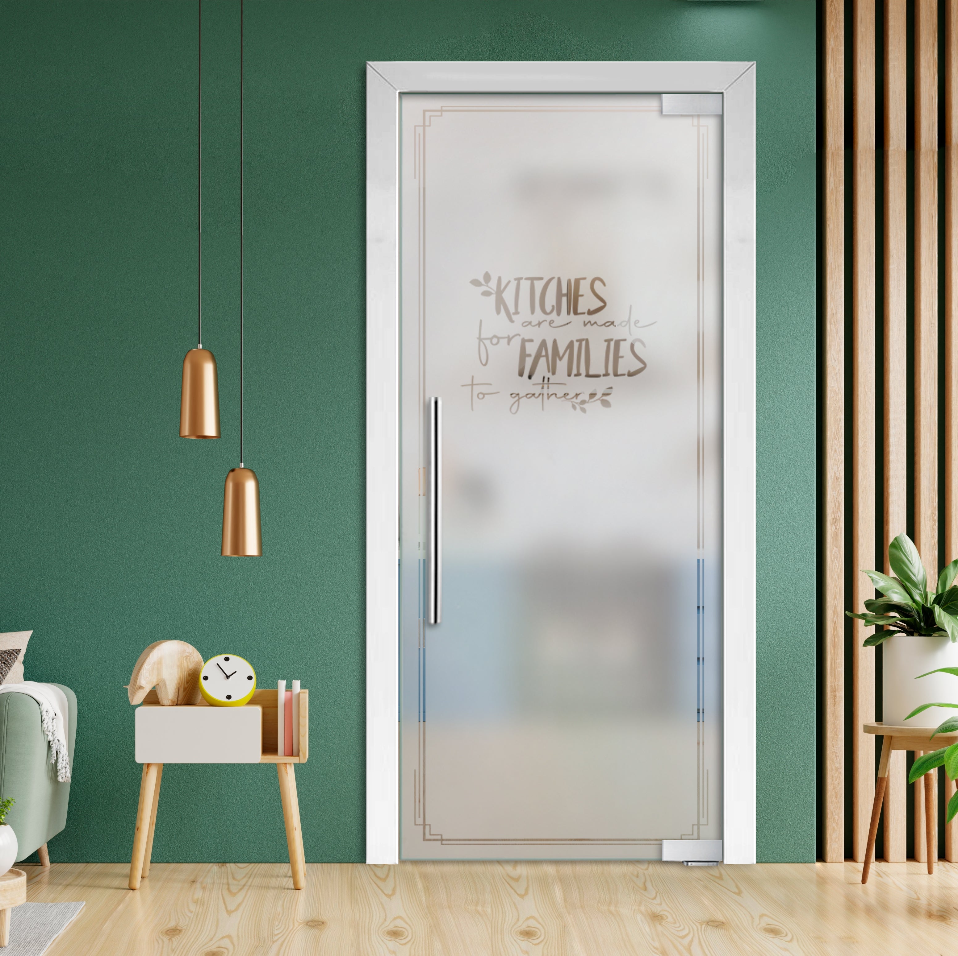 Puerta De Vidrio Pivotante Con Bisagras De Cierre Automático  PCP1-2004
