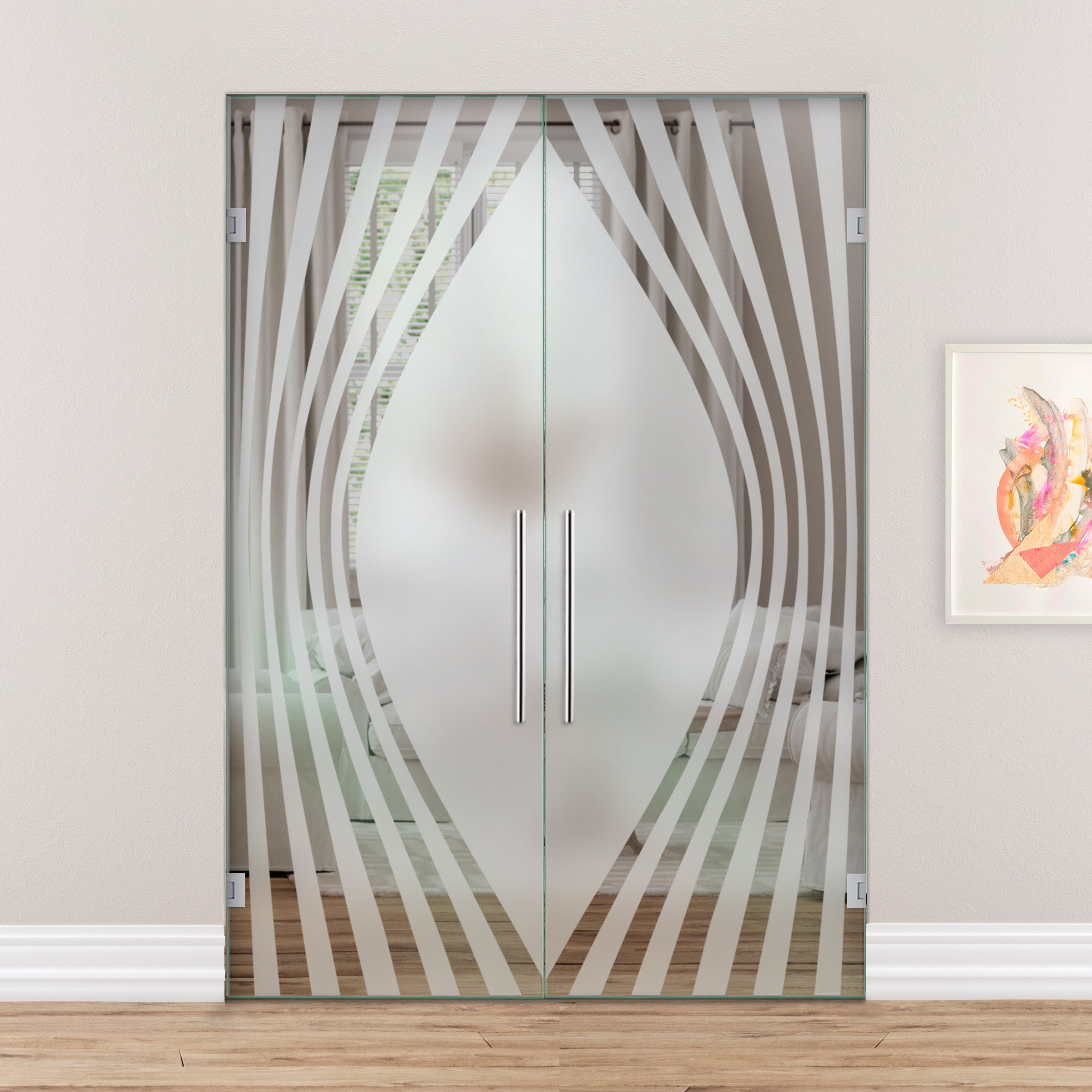 Puerta De Cristal Giratoria Doble PVB2-2154