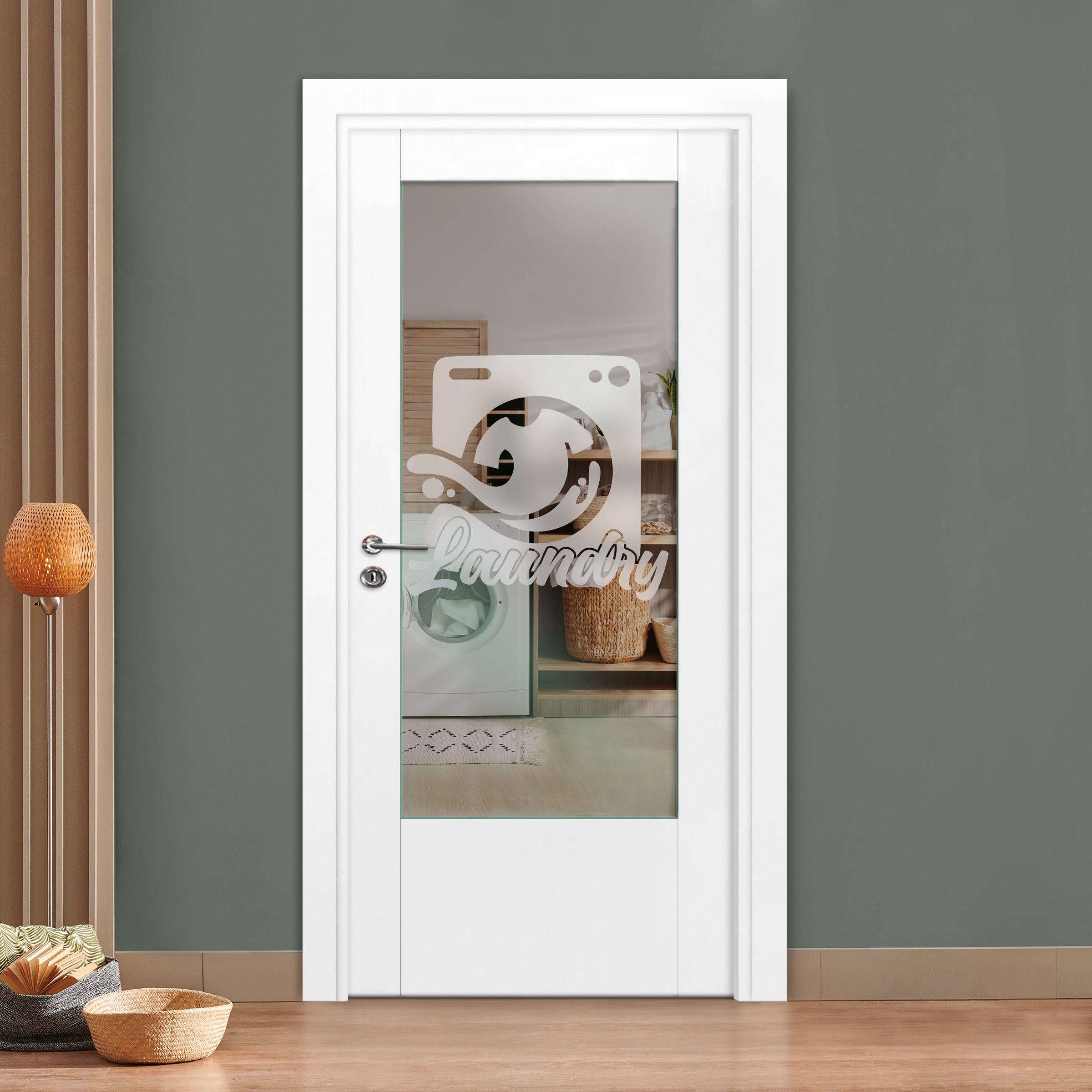 Puerta Interior Con Vidrio Esmerilado IFGL-1247