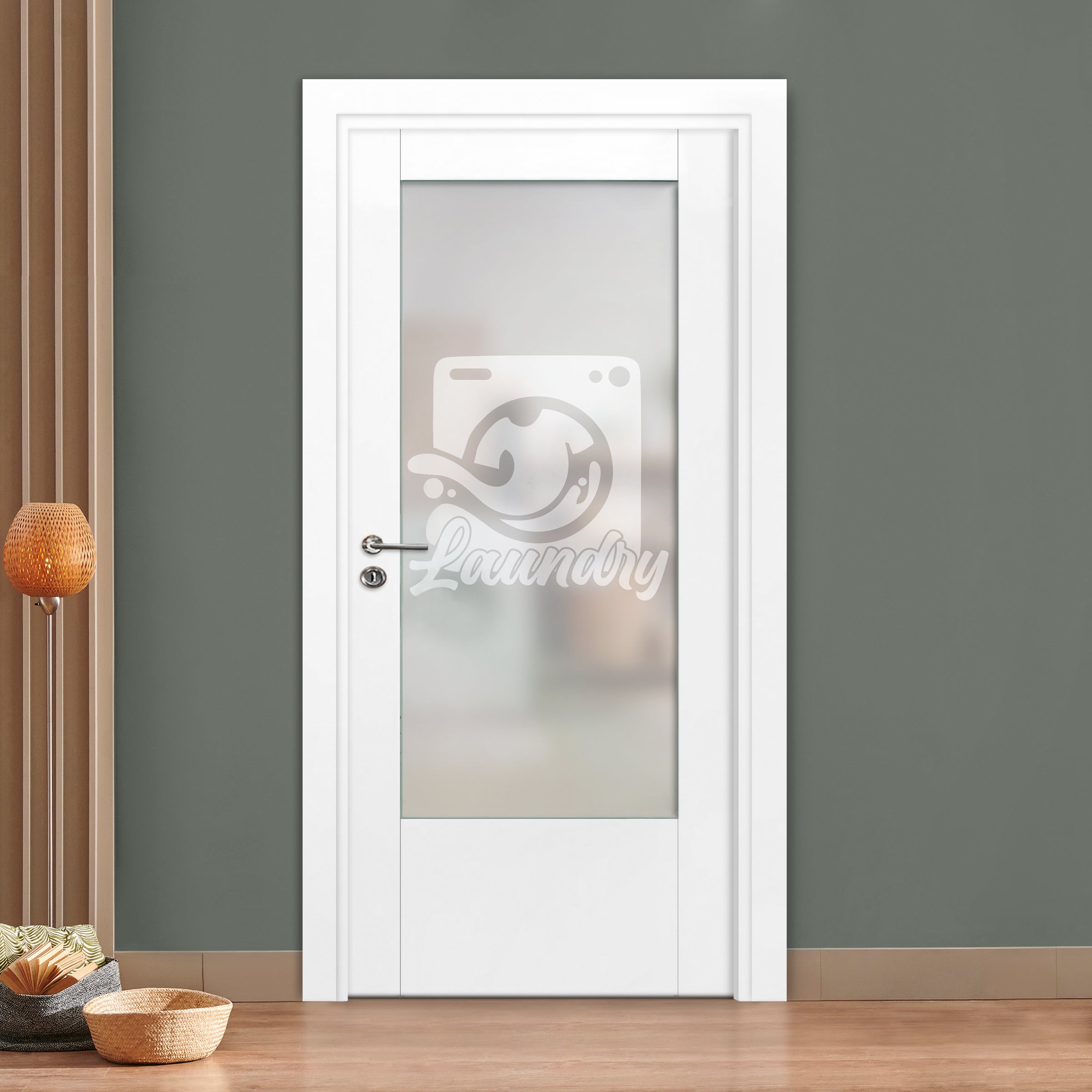 Puerta Interior Con Vidrio Esmerilado IFGL-1247