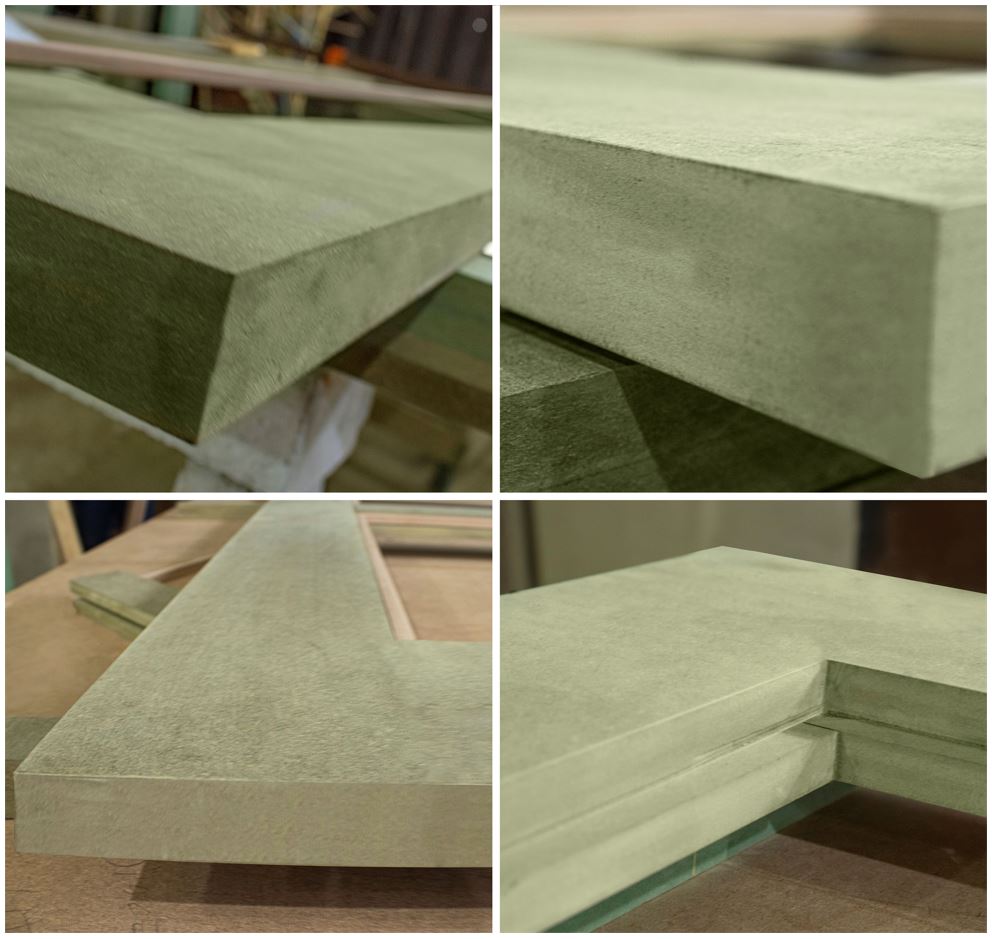 PUERTA DE CLÓSET DE 3 HOJAS - CRISTAL PINTADO ROJO Y NEGRO