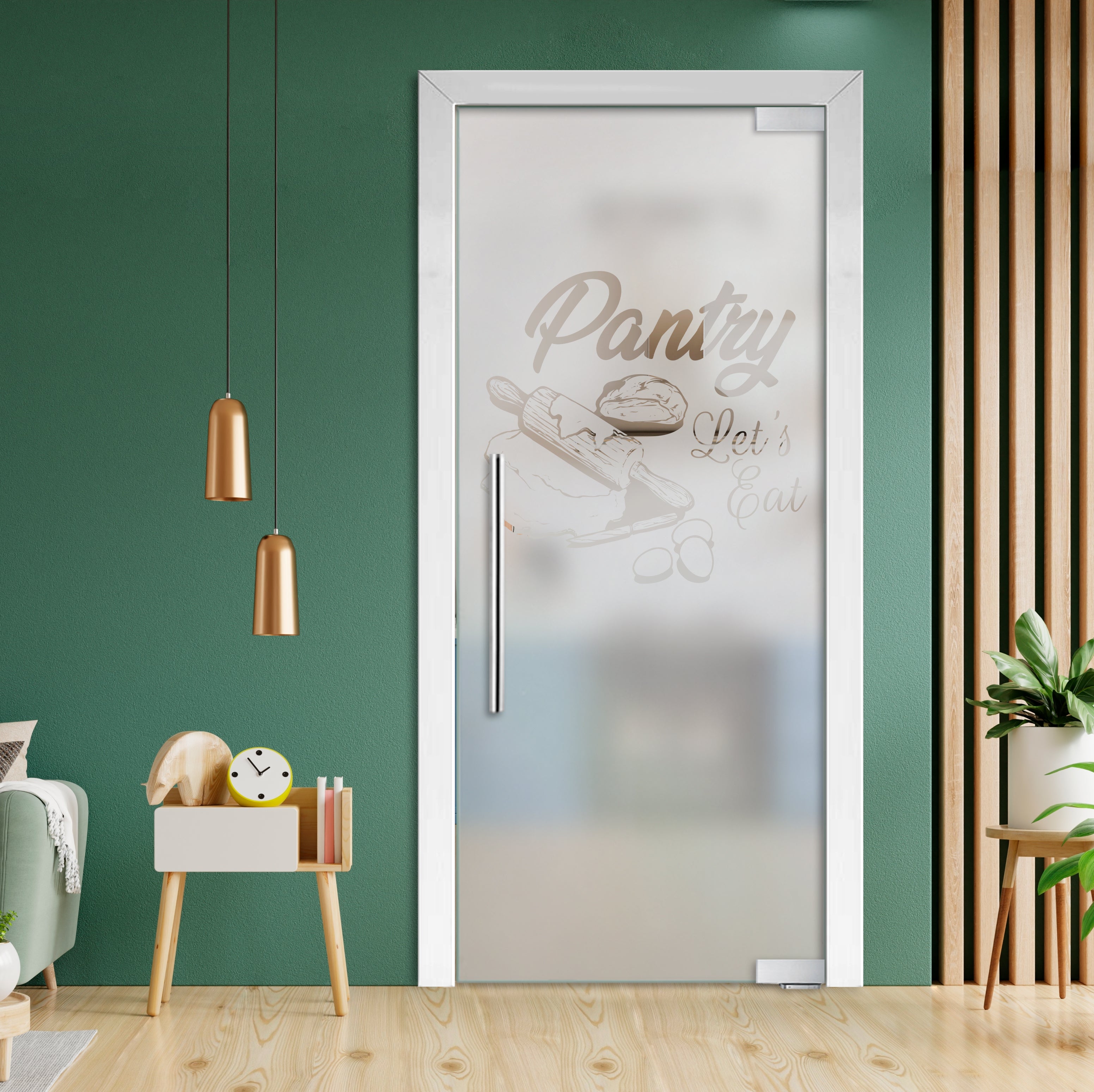 Puerta De Vidrio Pivotante Con Bisagras De Cierre Automático PCP1-1994
