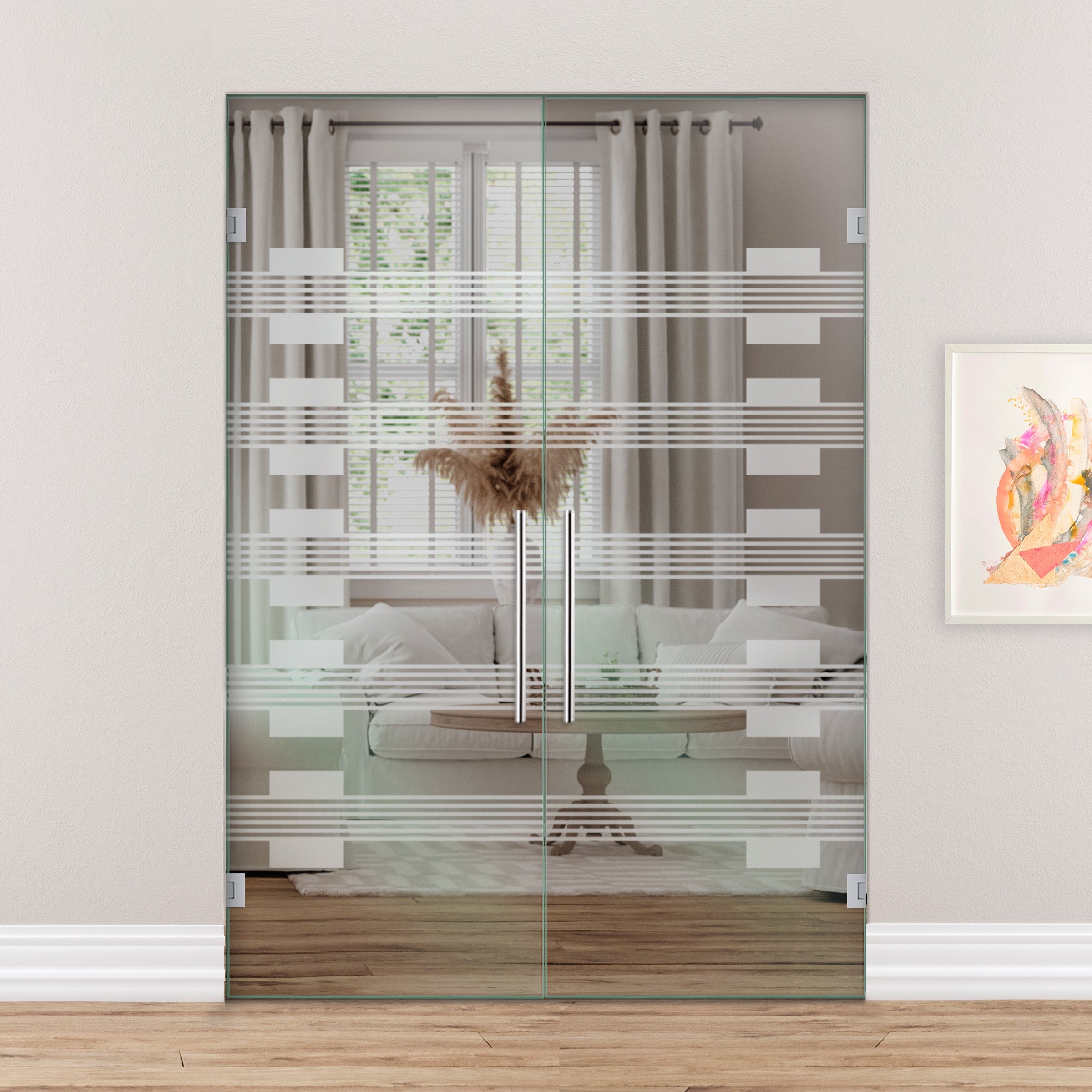 Puerta De Cristal Giratoria Doble PVB2-2157