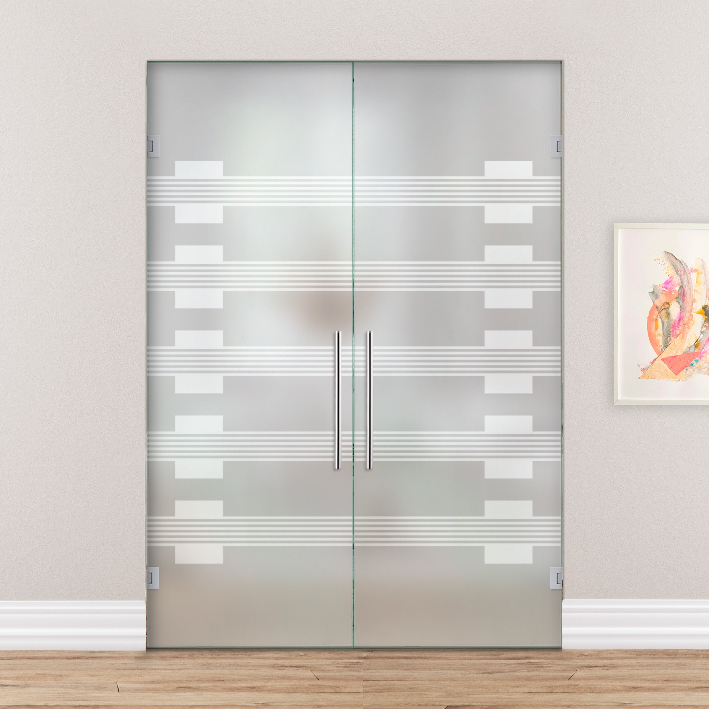 Puerta De Cristal Giratoria Doble PVB2-2157
