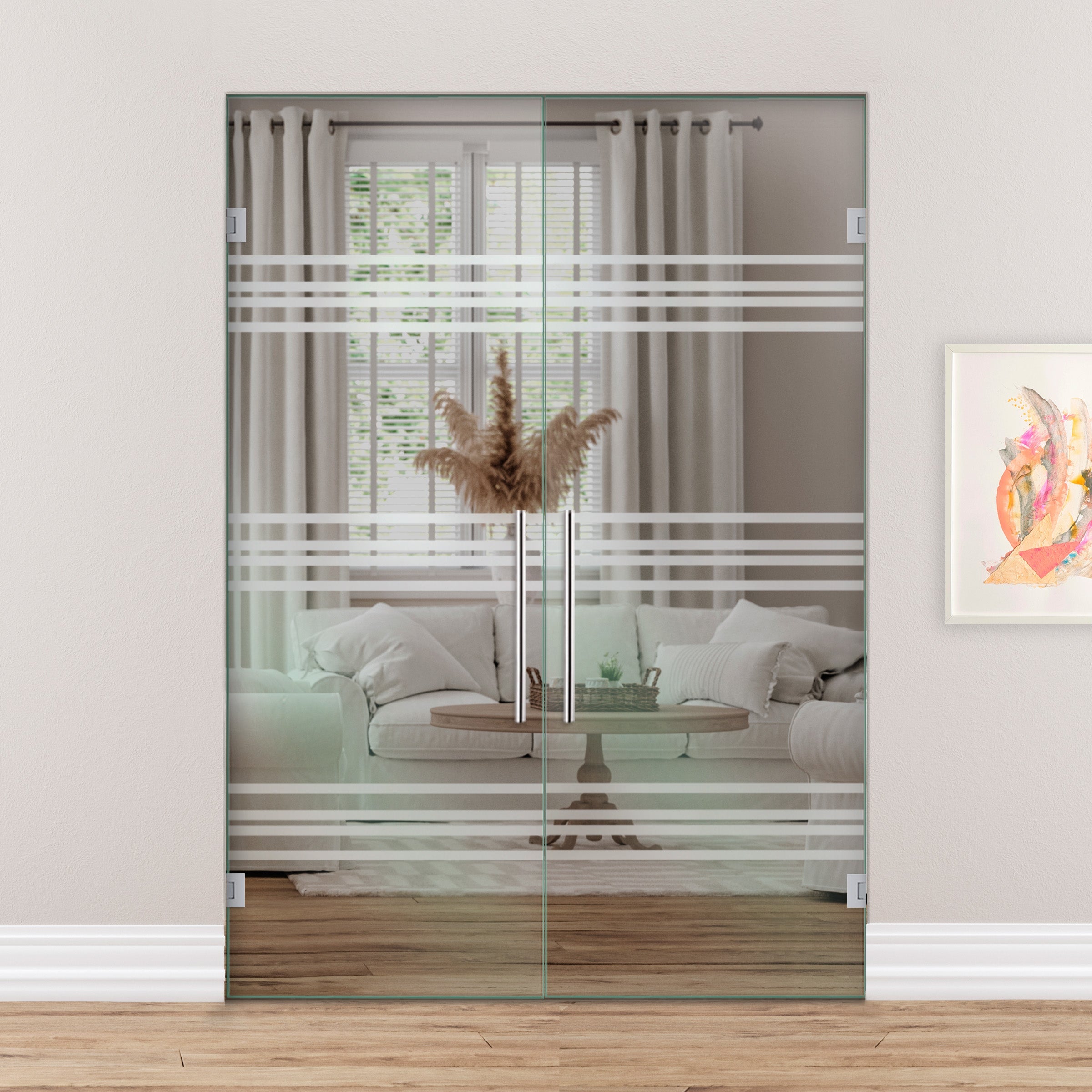 Puerta De Cristal Giratoria Doble PVB2-2160