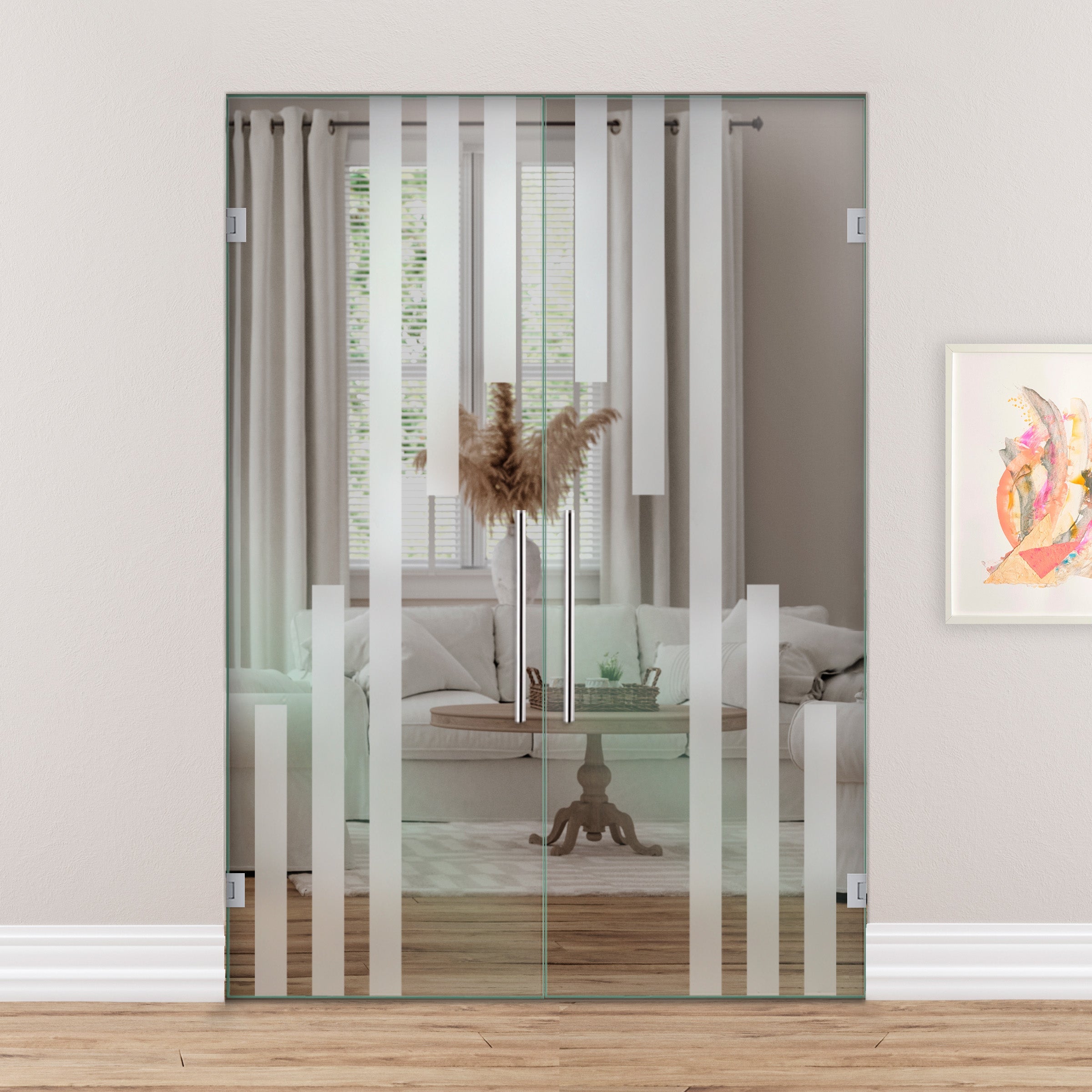 Puerta De Cristal Giratoria Doble PVB2-2161
