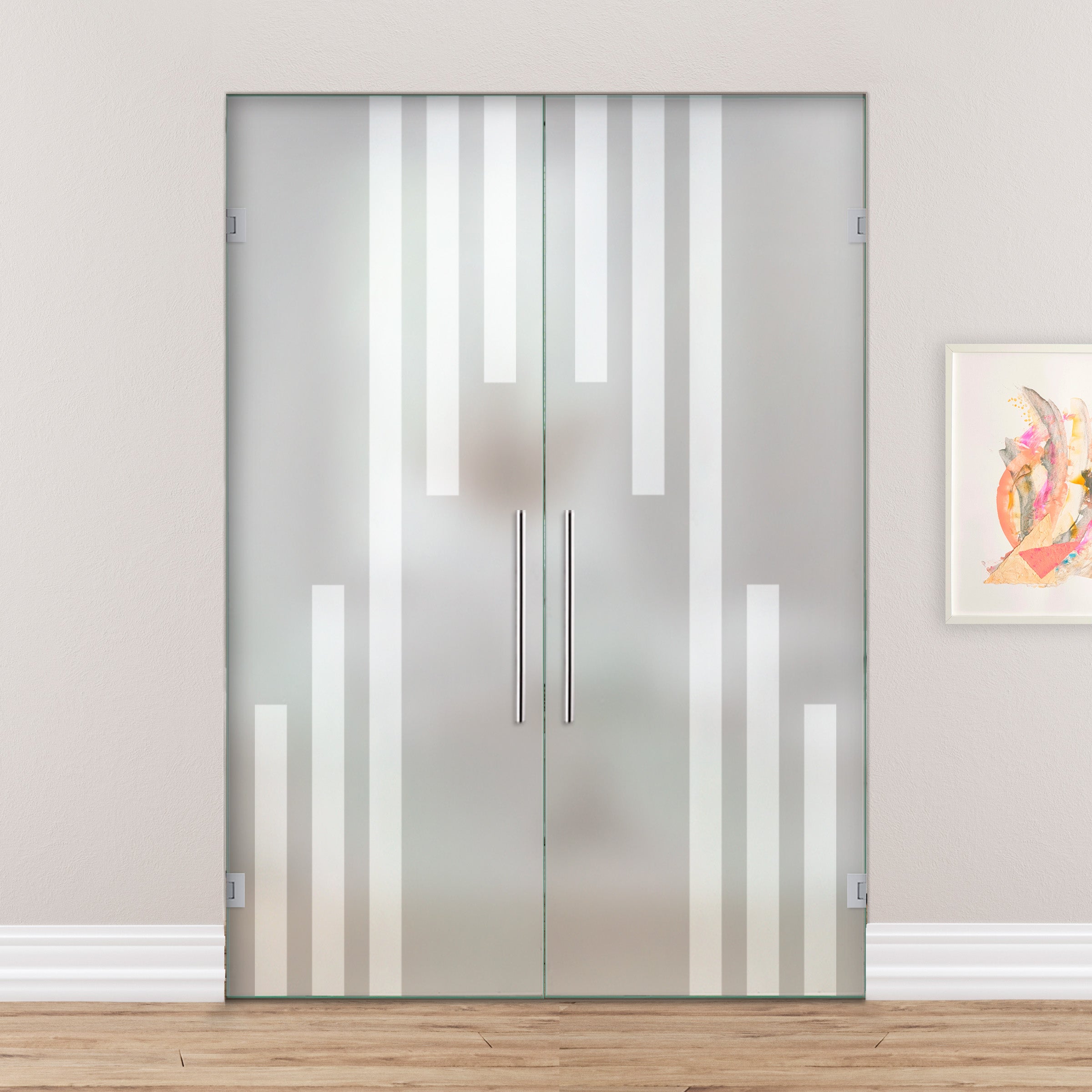 Puerta De Cristal Giratoria Doble PVB2-2161