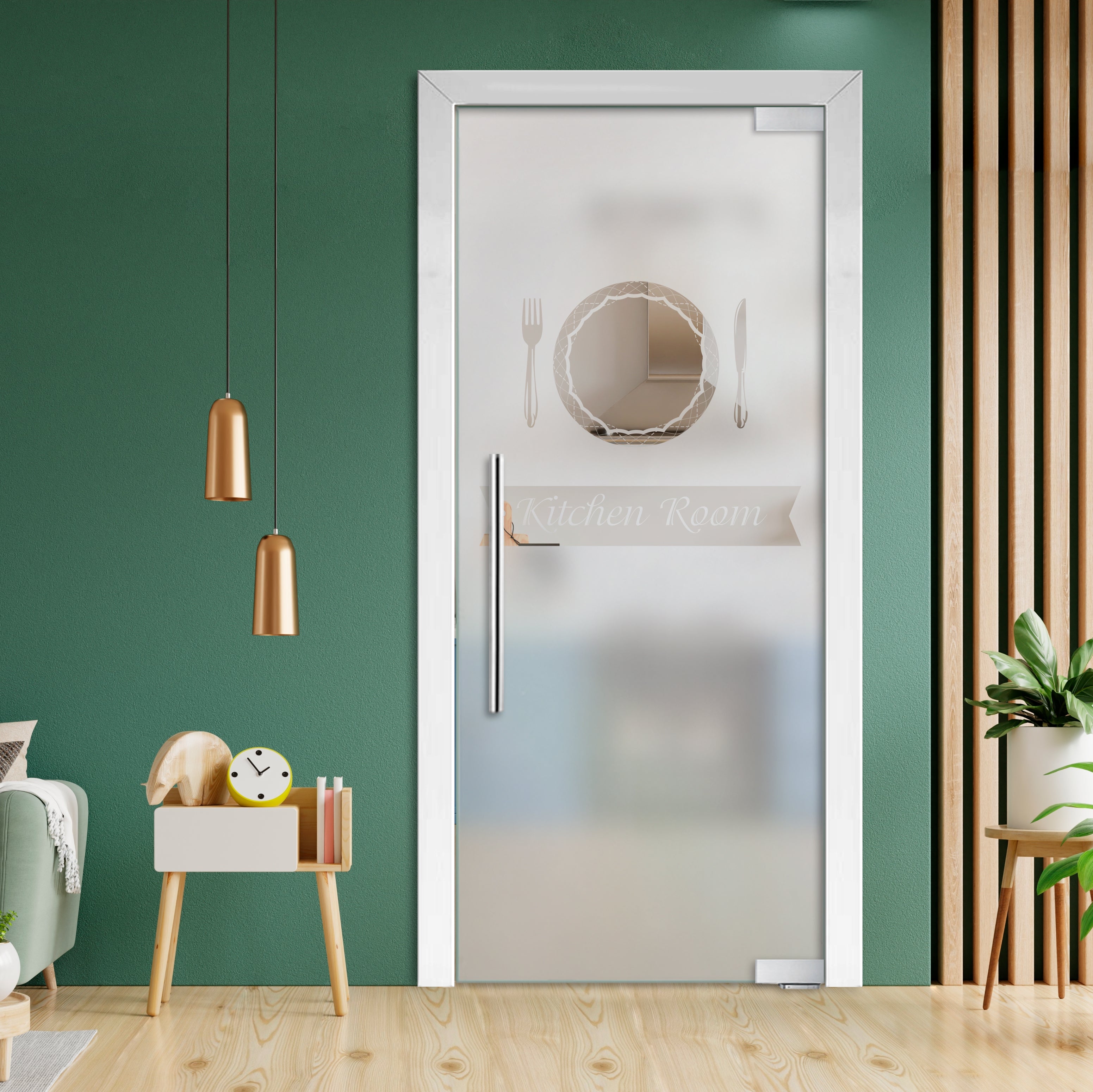 Puerta De Vidrio Pivotante Con Bisagras De Cierre Automático PCP1-2000