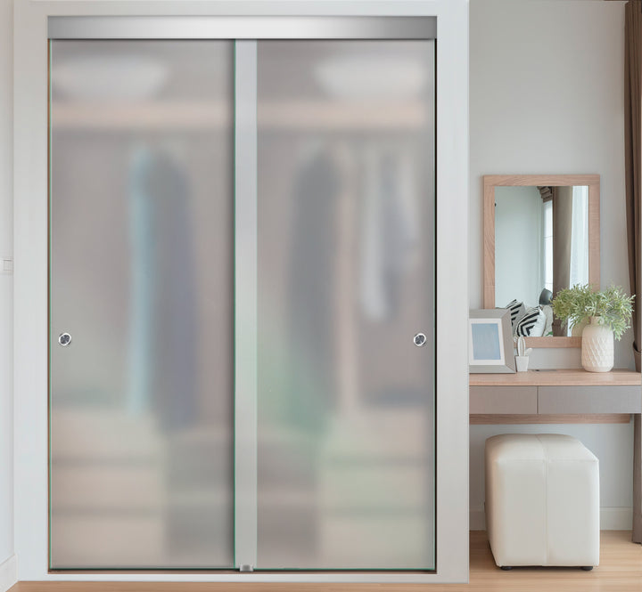 Puerta Corrediza De Vidrio Sin Marco Para Closet PCSM-1081