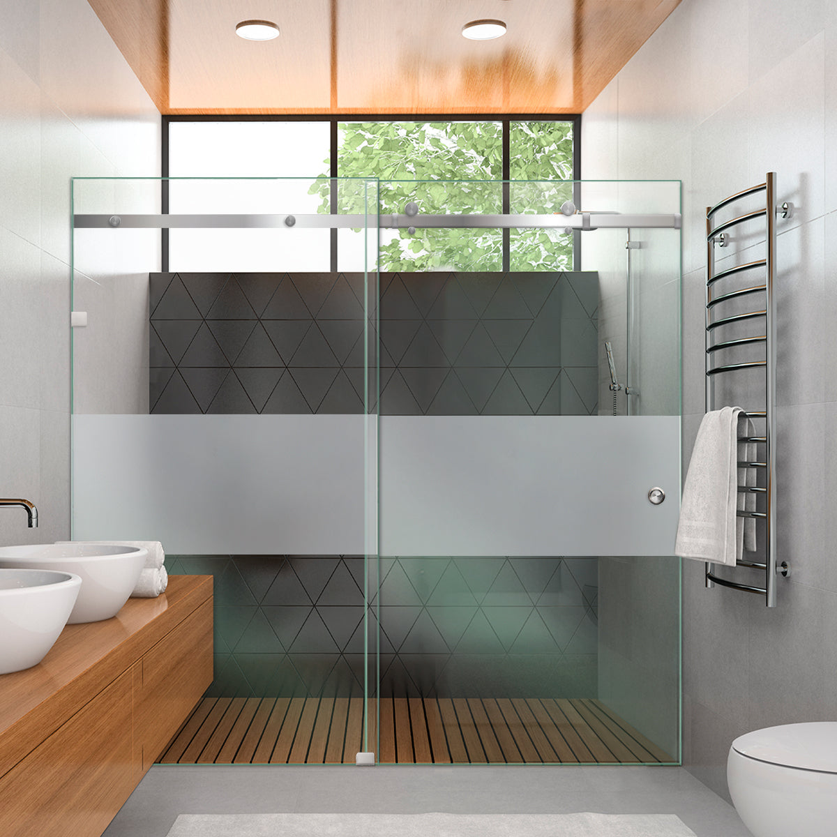 Puertas De Ducha Deslizantes En Vidrio SHSD-1132